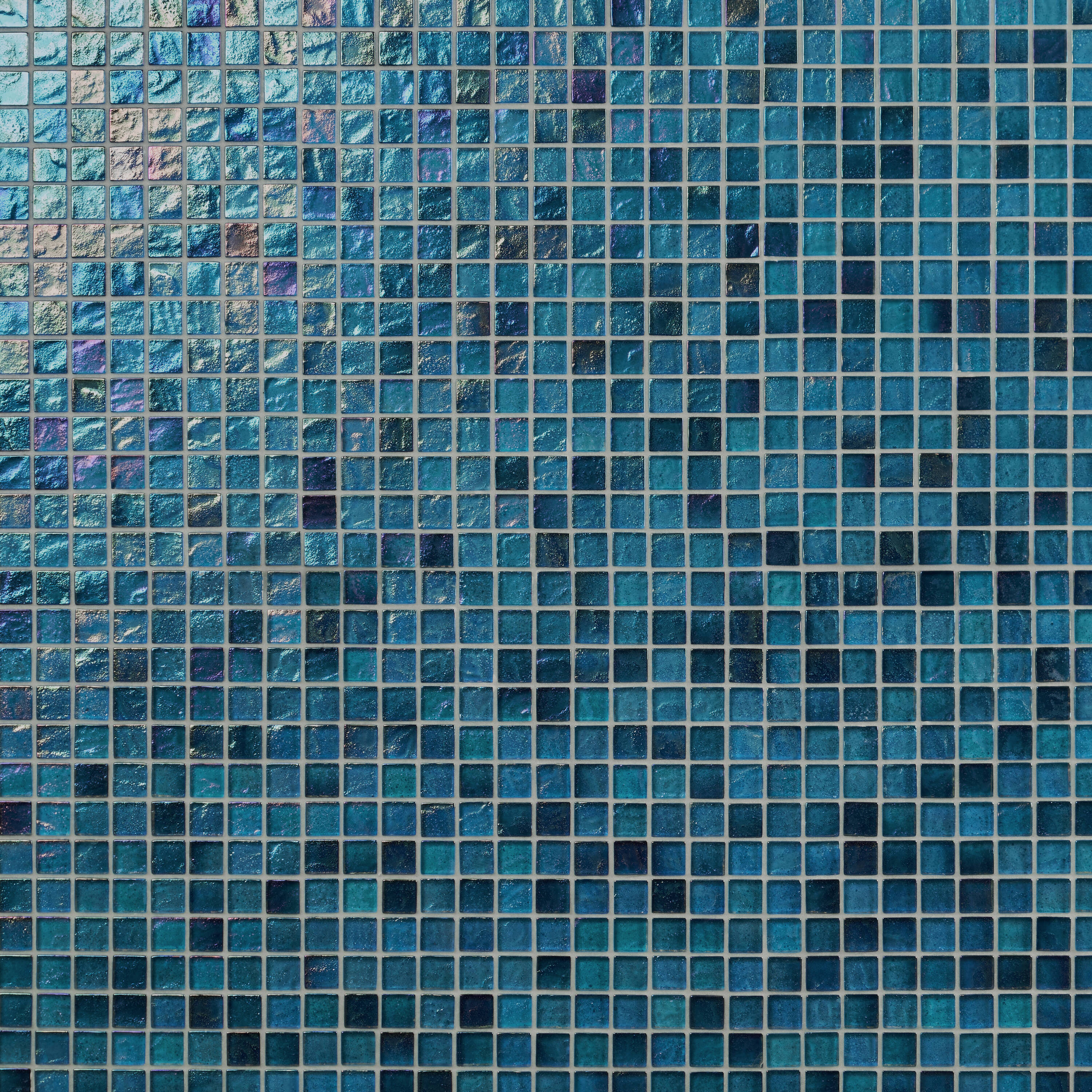 Artmore Tile EXT3RD108658 Shallows Tropical Blue 12-in x 12-in Polished Glass Mosaic Wall Tile ( 0.95 Piece )