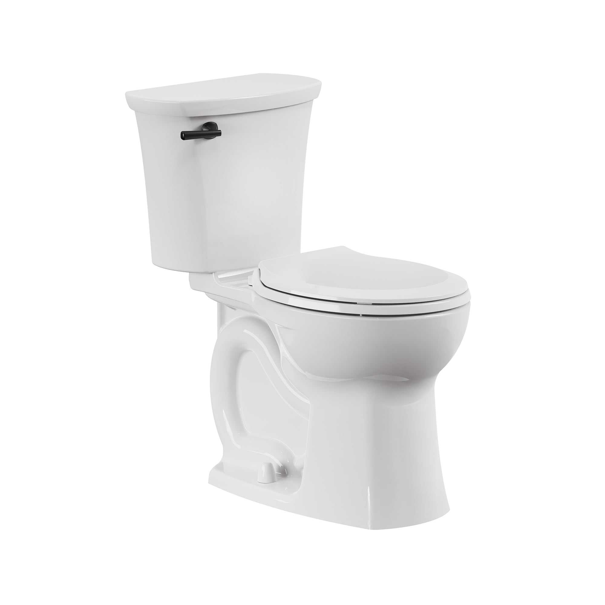 American Standard Edgemere White Round Chair height Soft Close 2-piece Toilet 12-in Rough-In WaterSense 1.28 GPF #608BA004.020