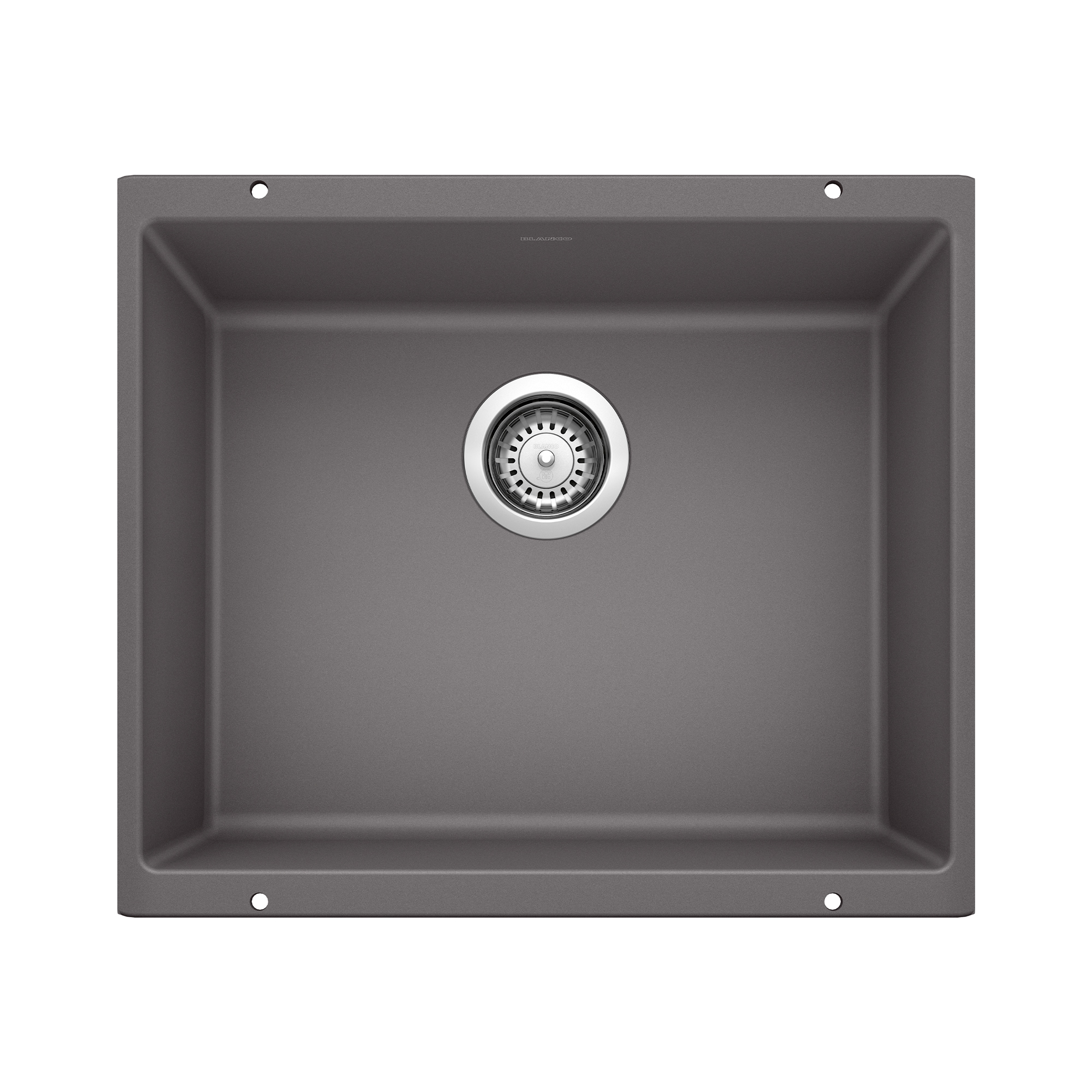 BLANCO 519049 Precis Silgranit Undermount 20.87-in x 18.11-in Granite Single bowl Kitchen Sink