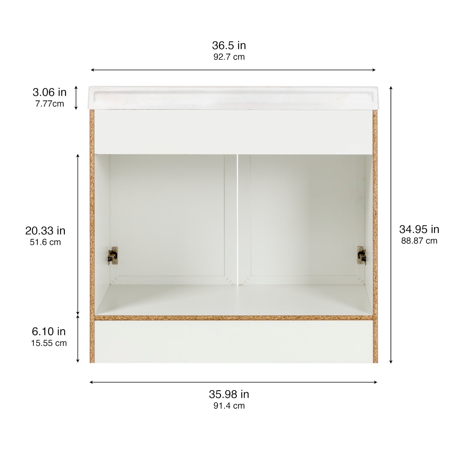 Project Source W063636P2-WH Bath-Vanity-Combo - View #13