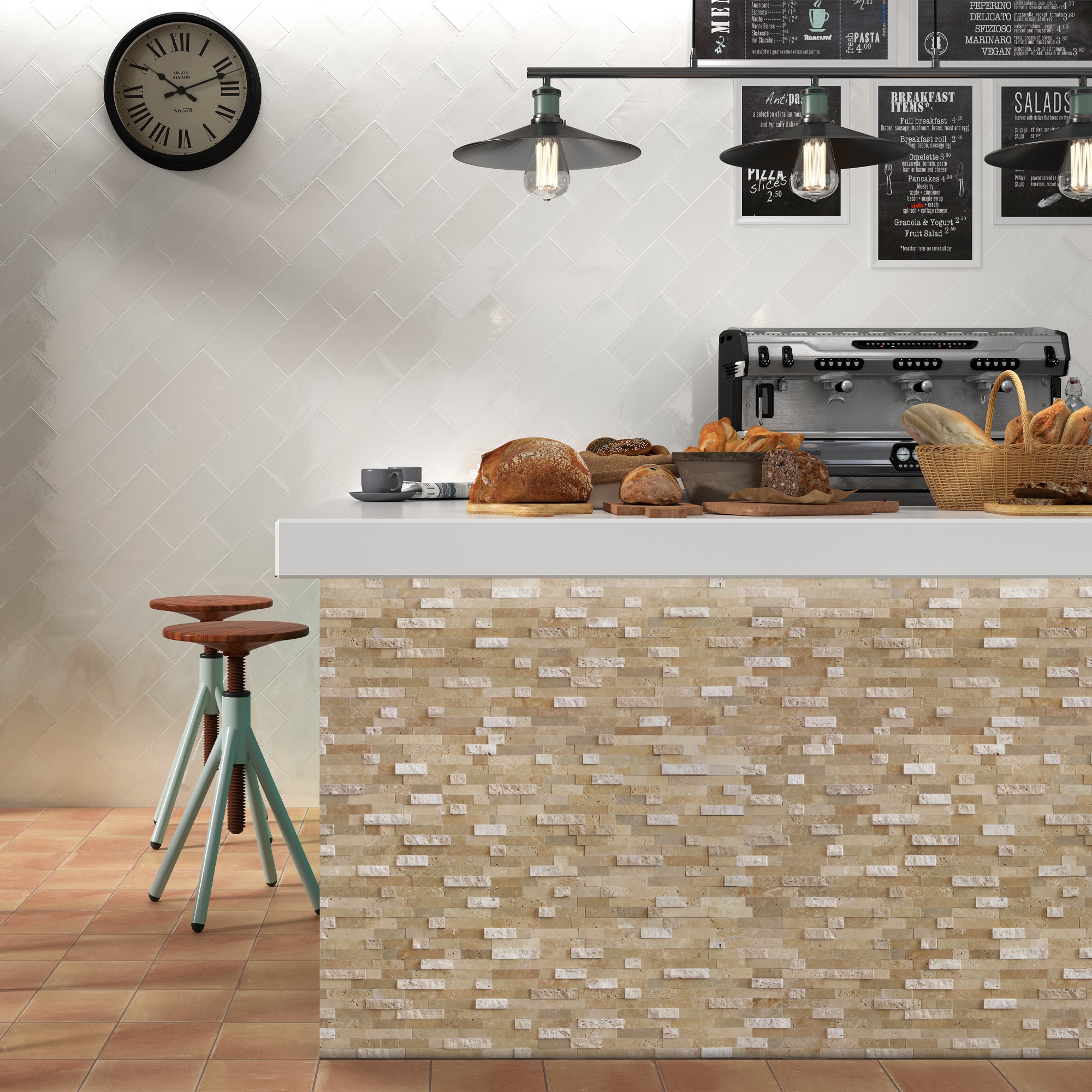 SUNWINGS HEX48-WHI-10 Ceramic-Tile - View #4