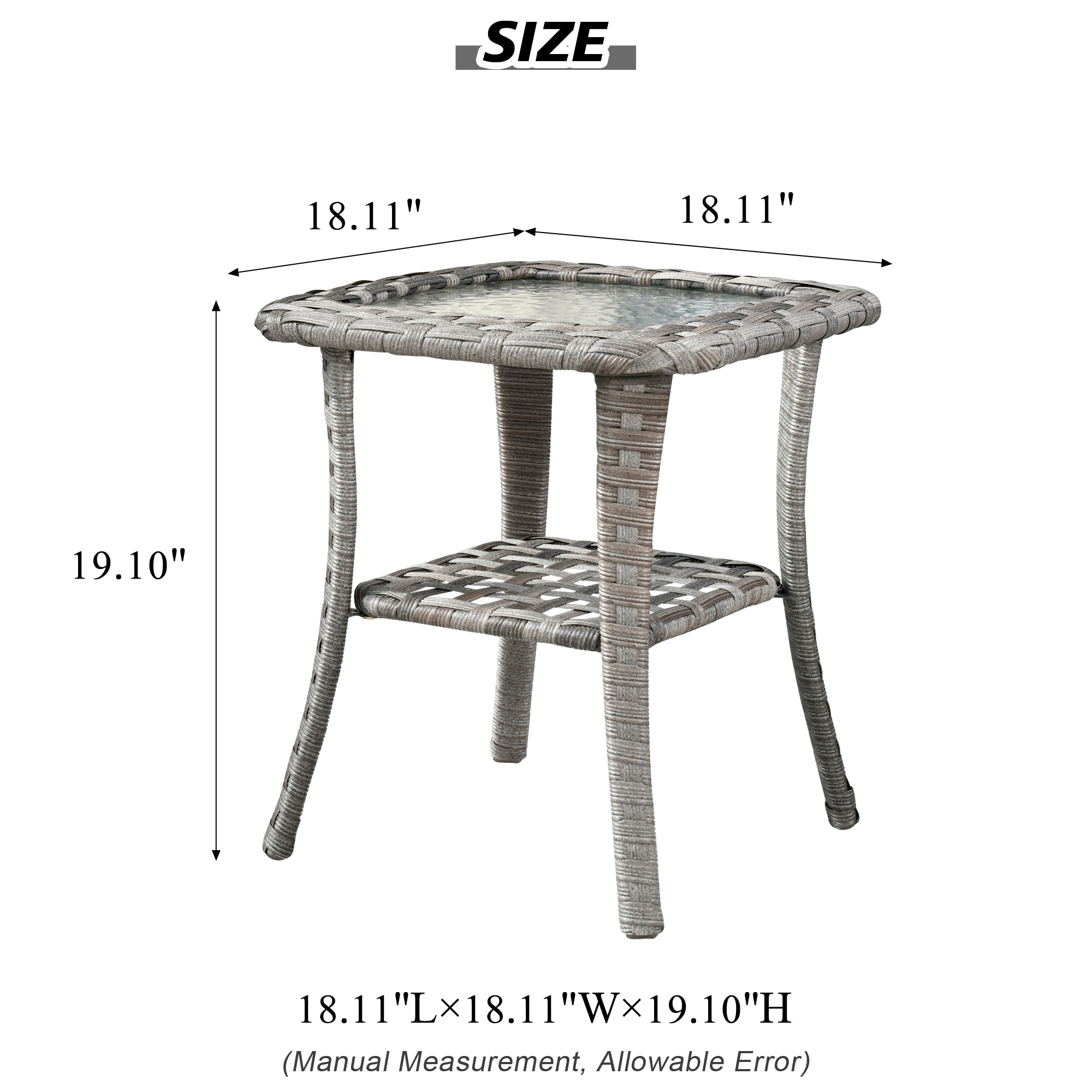 Pouuin SYZBBR-T Patio-Tables - View #2