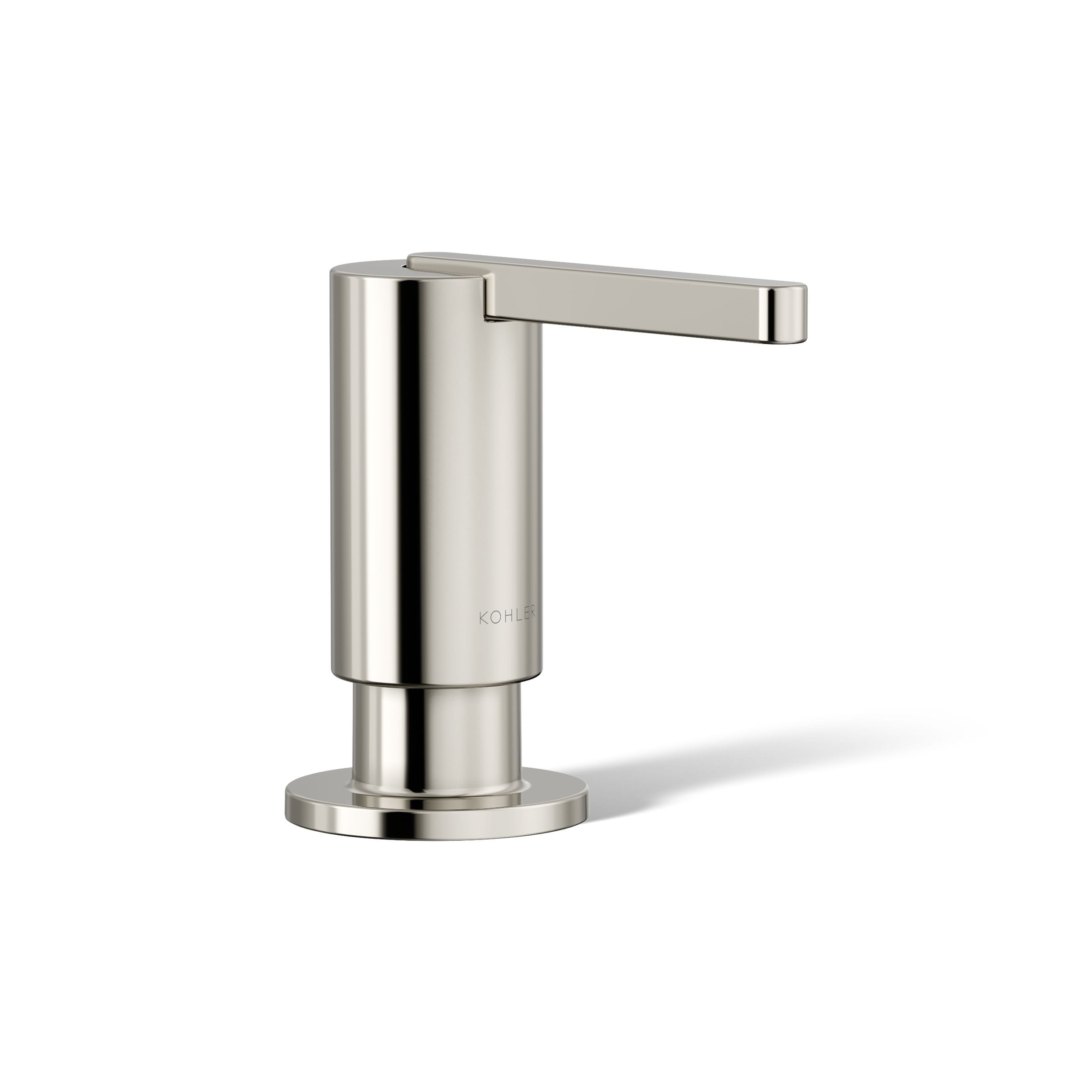 KOHLER - Components Vibrant Polished Nickel 16-oz Capacity Deck-mount Soap and Lotion Dispenser