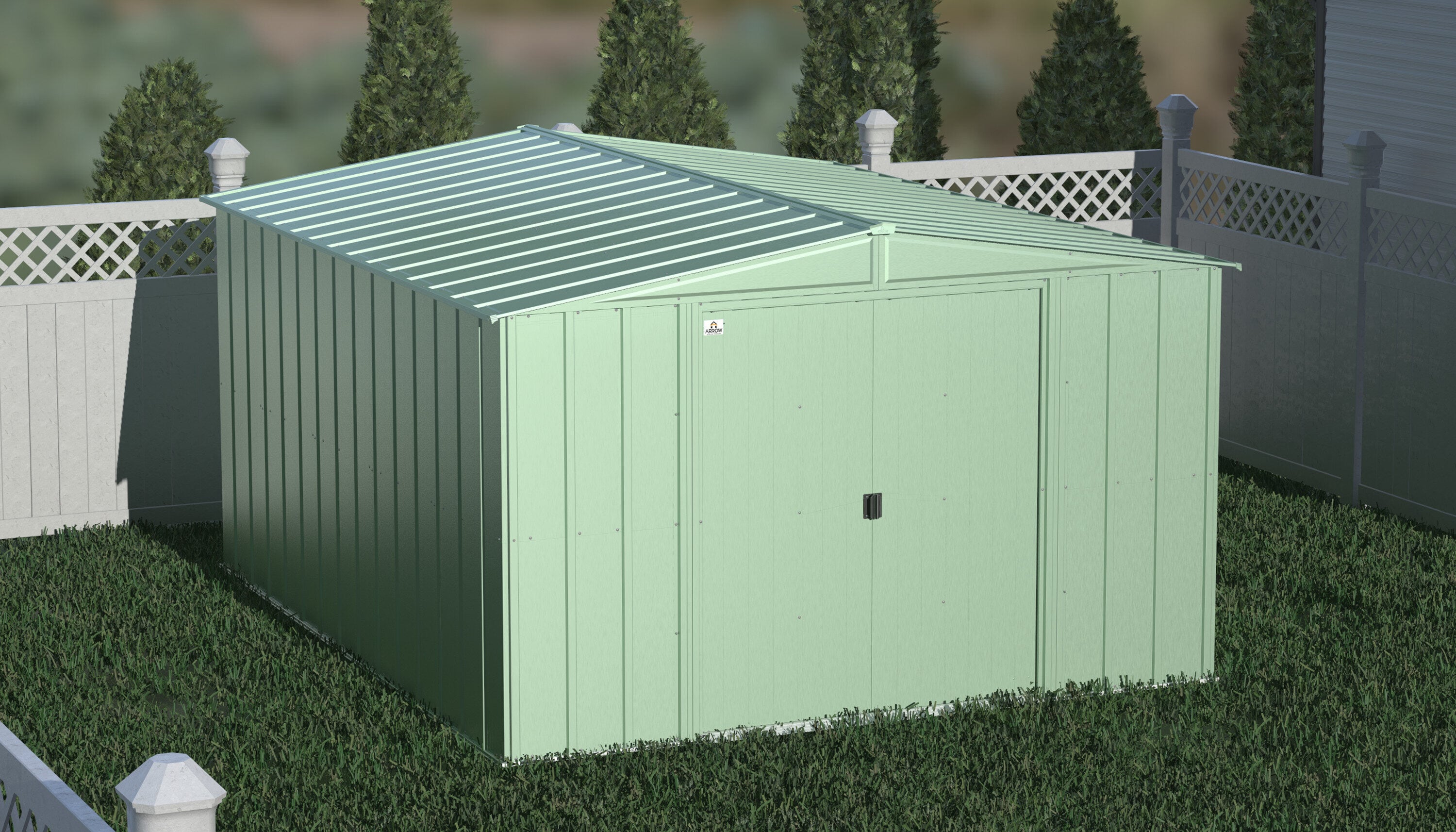 Arrow CLG1012SG 10-ft x 12-ft Classic Galvanized steel Storage Shed