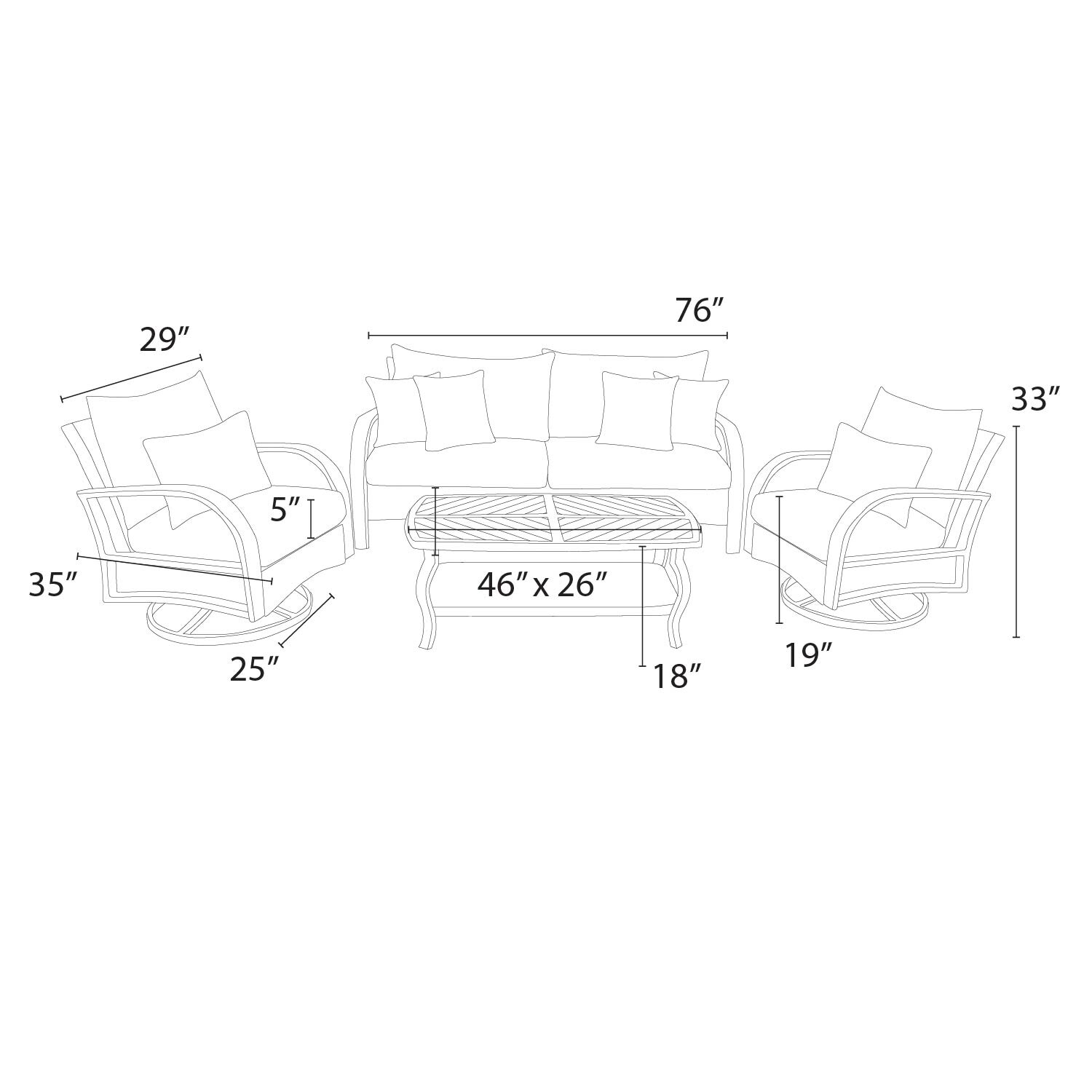RST Brands OP-PESS4M-BAR-CHR-K Patio-Conversation-Sets - View #8