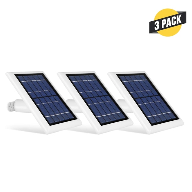 Wasserstein Arlo Essential Spotlight/XL Spotlight Camera White Solar Panel ( 3-Pack) in the Security Camera Accessories department at Lowes.com