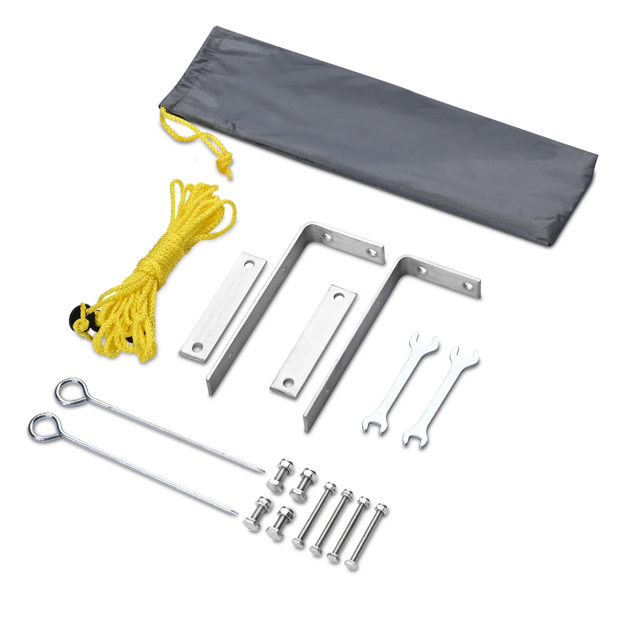 Yescom 07CSA011-PART-LO Universal Mounting Hardware Bracket Accessories Kit for Car Awning Shelter