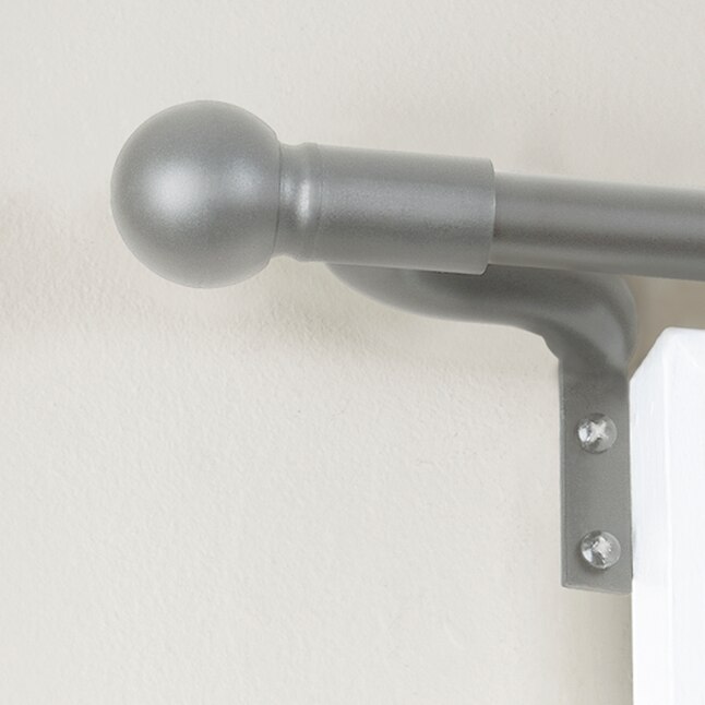 Zenith Easy Install 18-in To 48-in Bronze Steel Single Curtain Rod Zenith Easy Install 18-in To 48-in Bronze Steel Single Curtain Rod