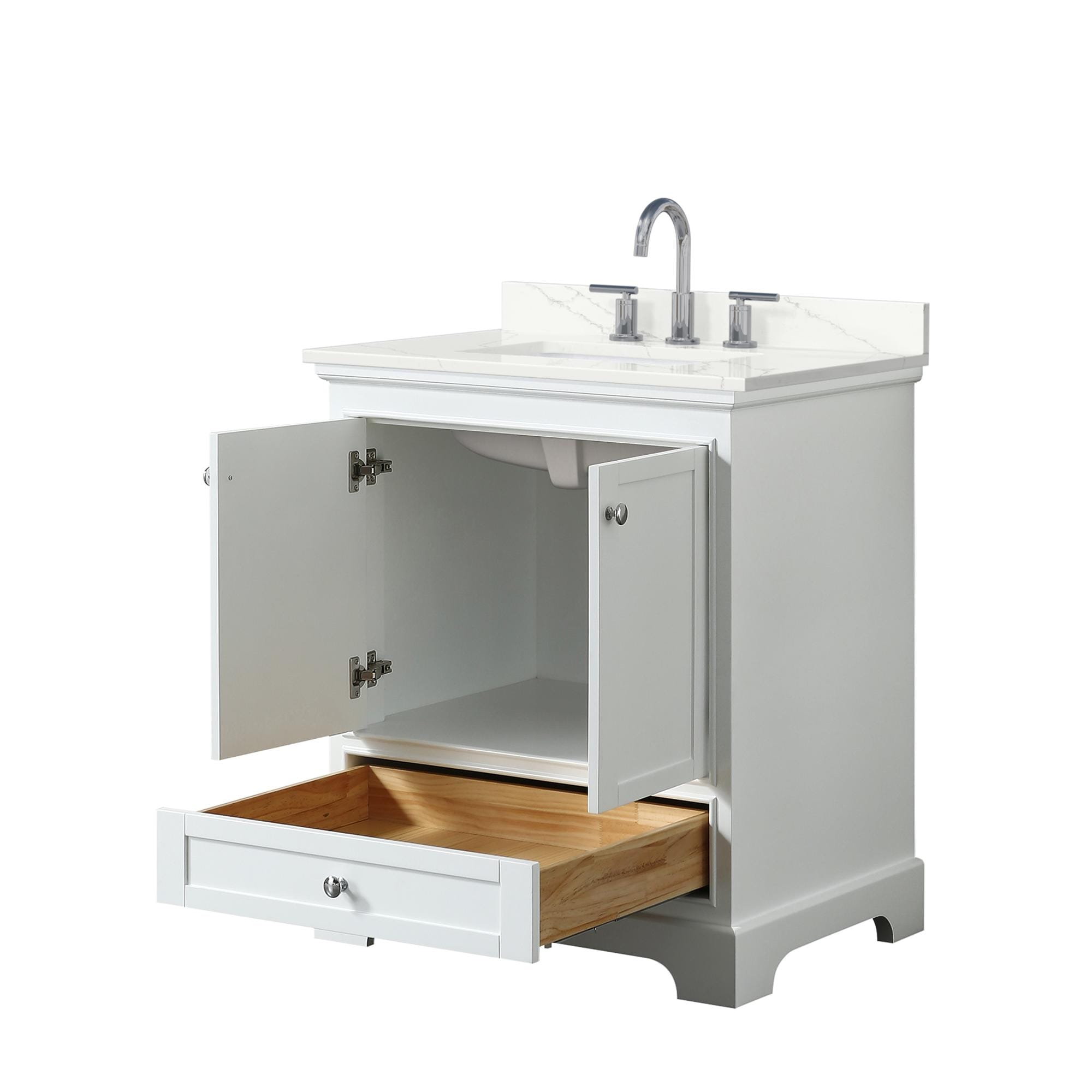 Wyndham Collection WCS202030SWHGTUS3MXX Bath-Vanity-Combo - View #2
