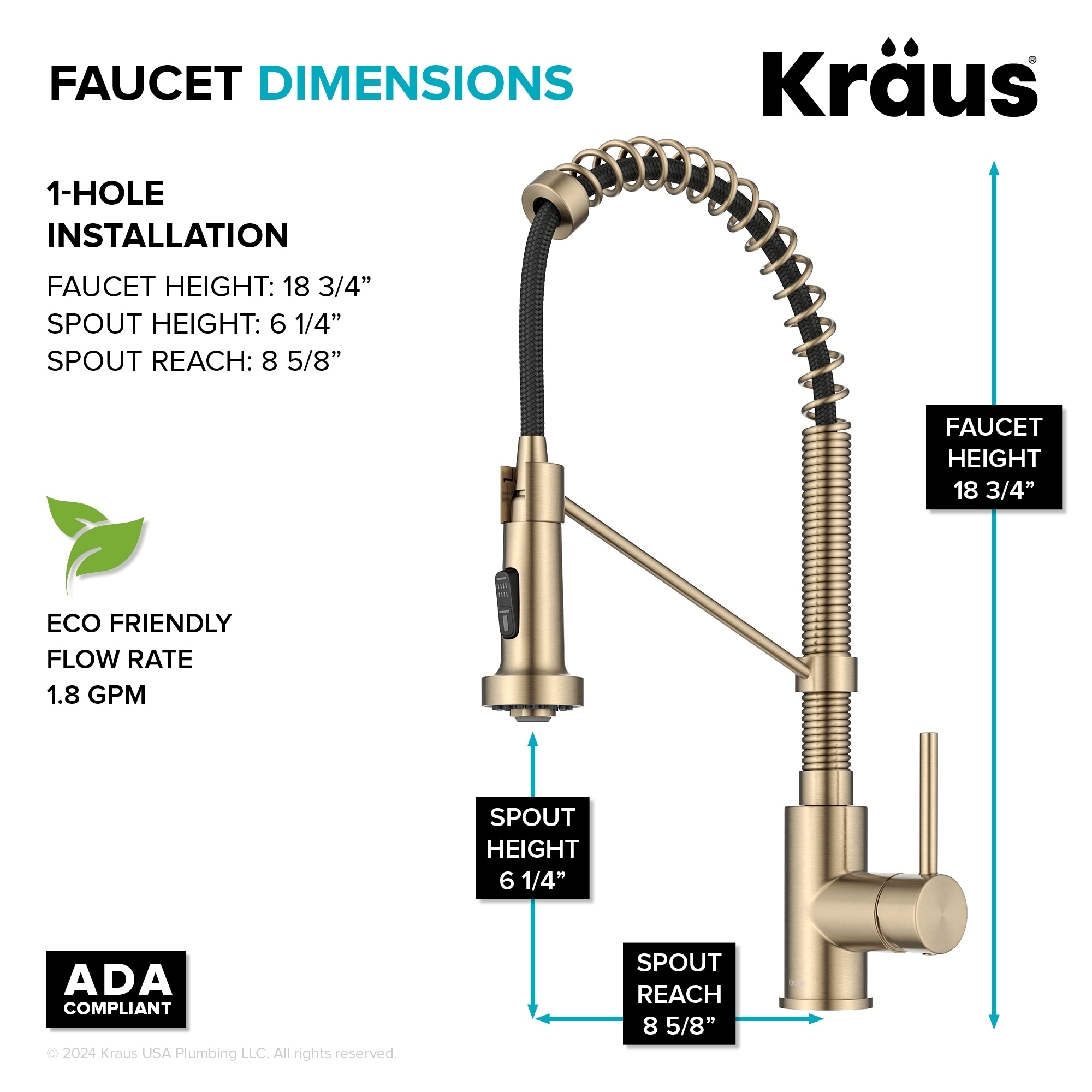 Kraus KPF-1610SFACB Kitchen-Faucets - View #5