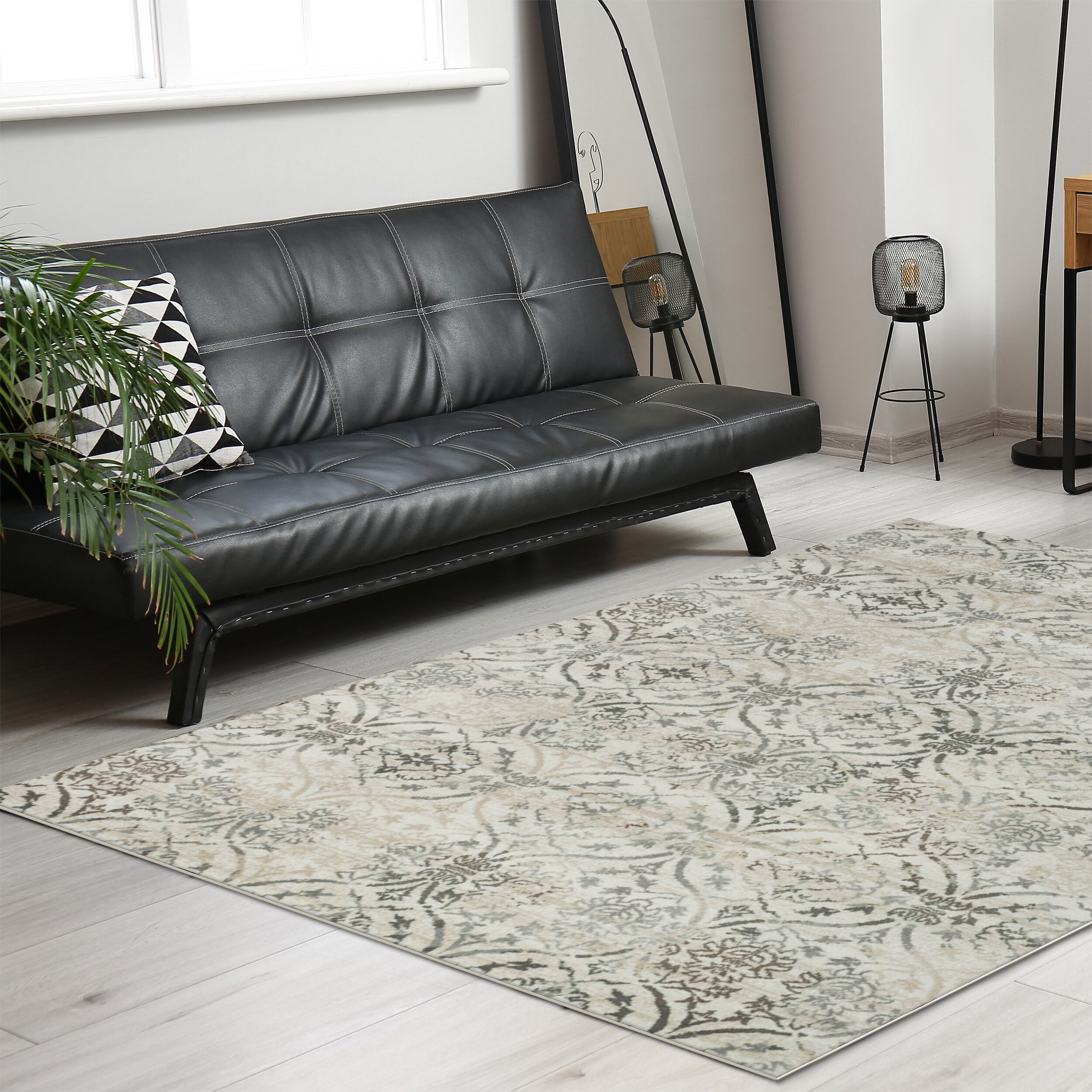 Radici USA 3746/1020/BONE Pisa 3 x 5 (ft) Polypropylene Bone Rectangular Indoor Abstract Bohemian/Eclectic Area rug