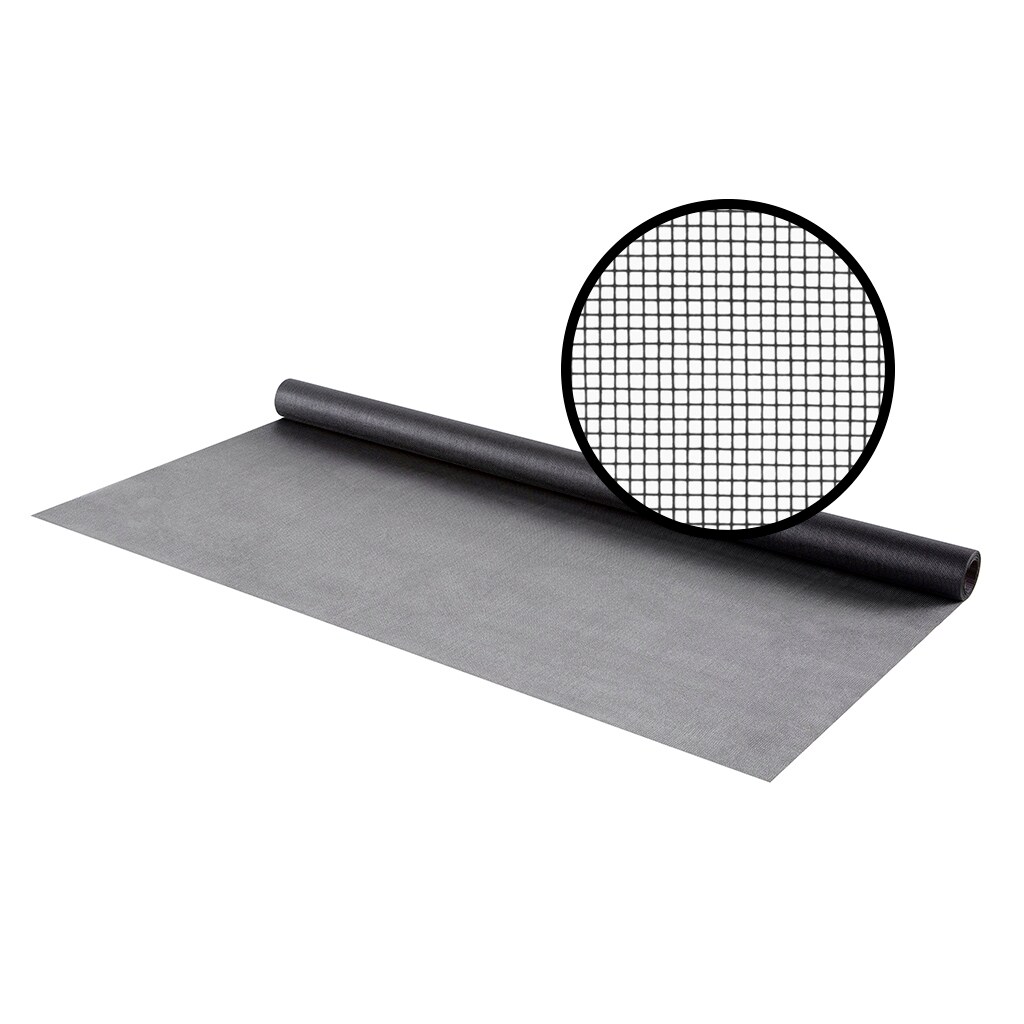 M-D Crystal Clear 3-ft X 7-ft Charcoal Fiberglass Screen Mesh In The ...