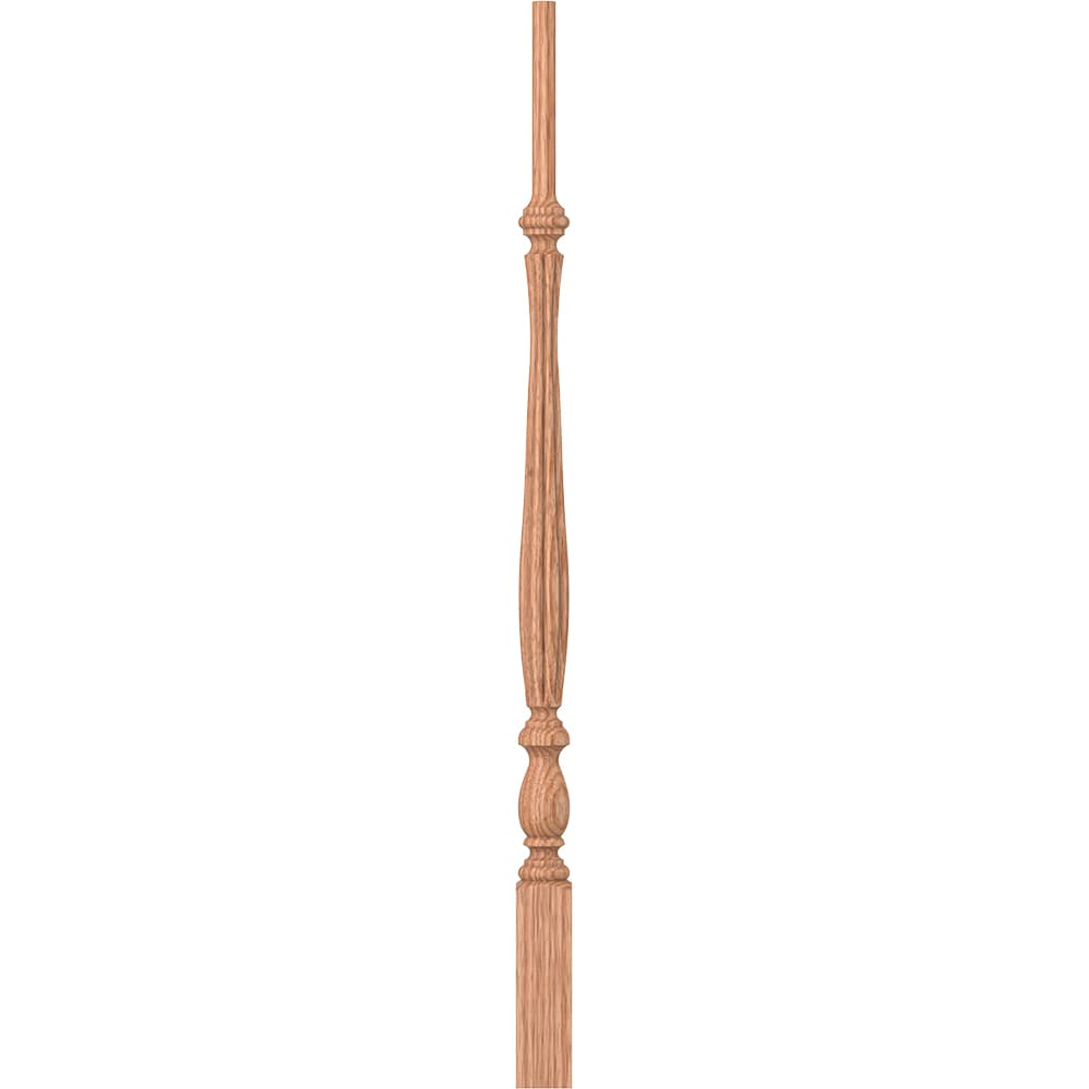 L.J. Smith Stair Systems LJB-2915-O 34 34-in x 1.75-in Unfinished Red Oak Pin Top Stair Baluster