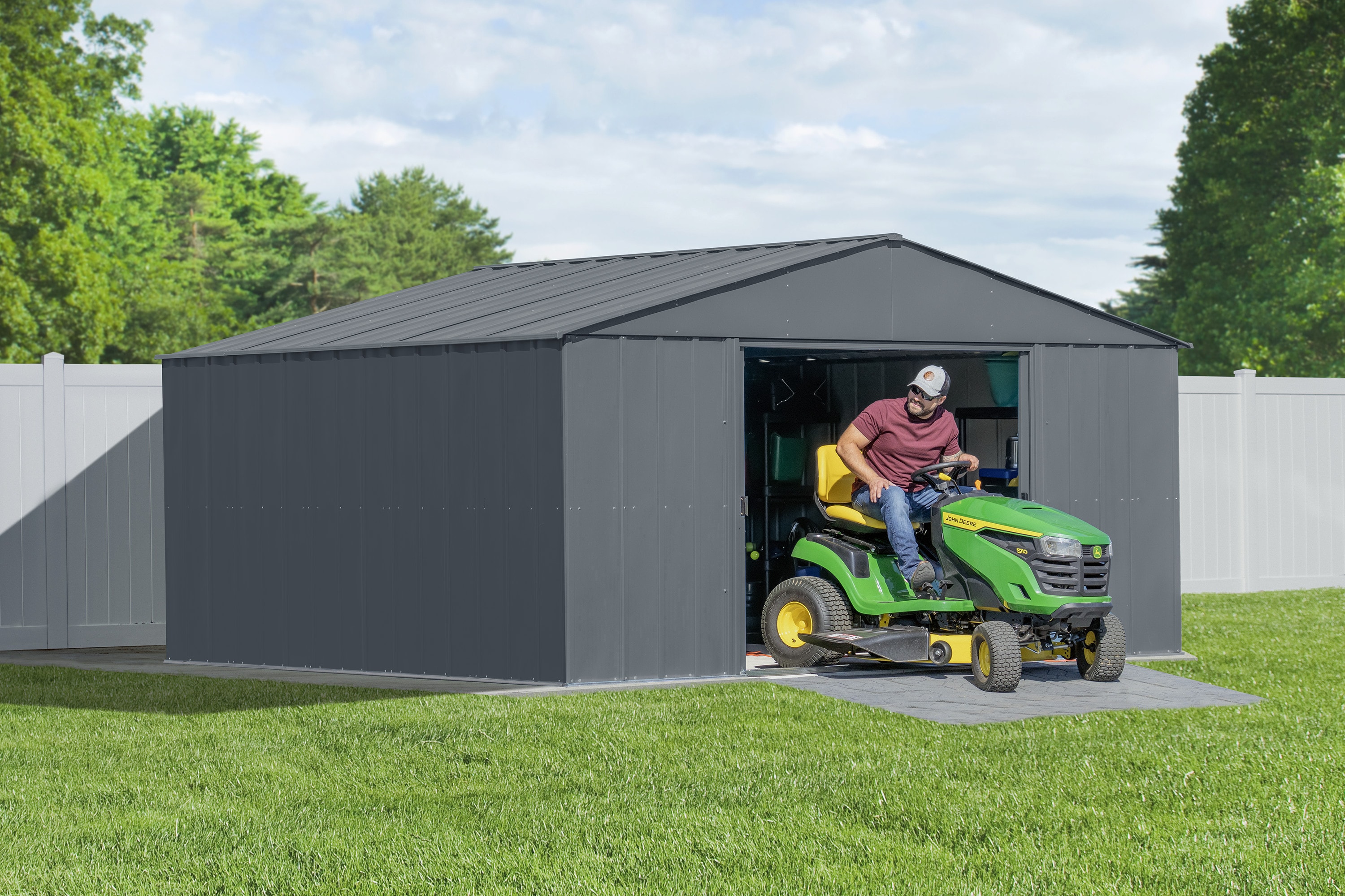 Arrow CLG1412CC 14-ft x 12-ft Classic Galvanized steel Storage Shed