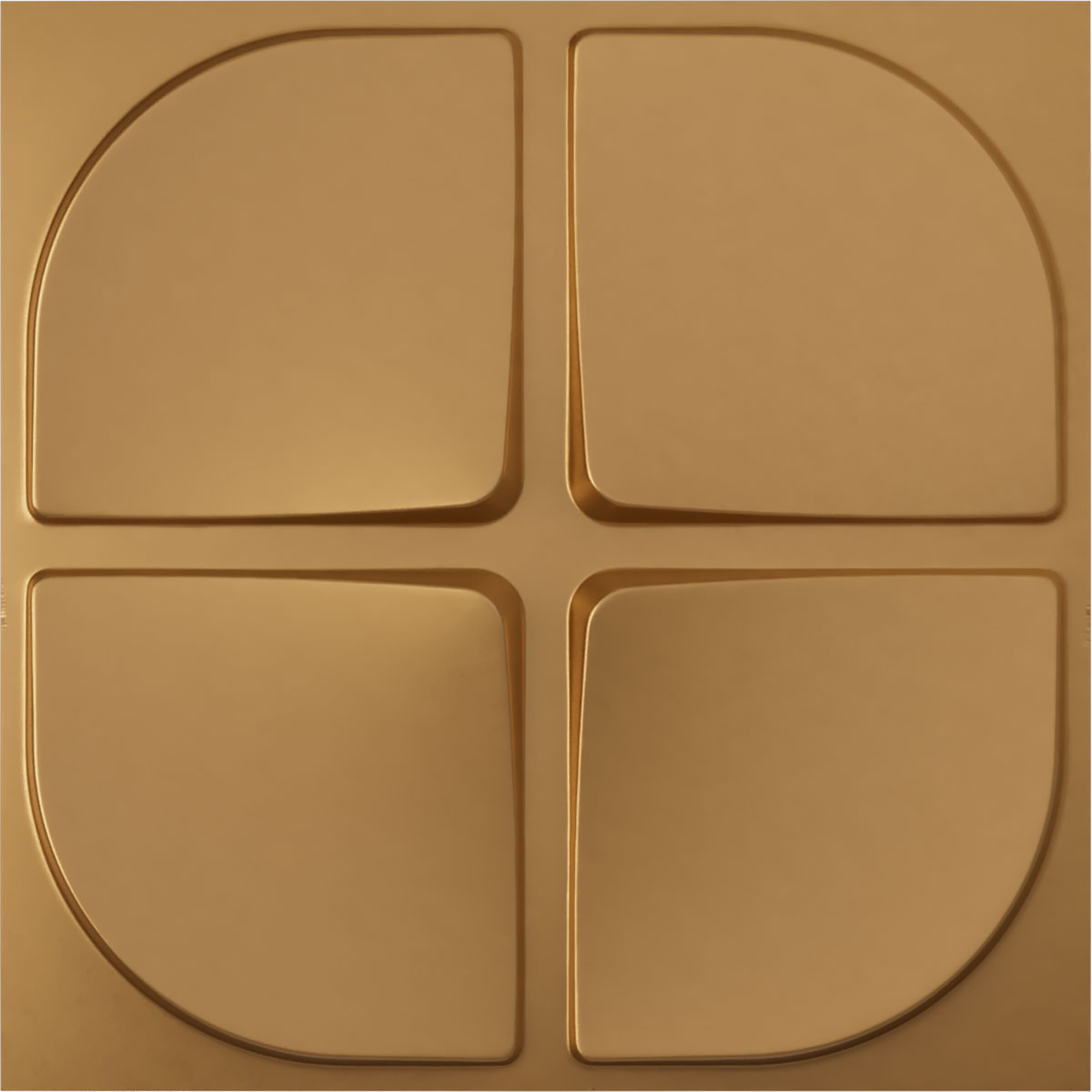 Ekena Millwork WP20X20EUBGL-CASE-12 19-5/8-in x 19-5/8-in Embossed Paintable/Stainable Gold PVC Wall Panel ( 12 -Pack, Covers 32.04 )