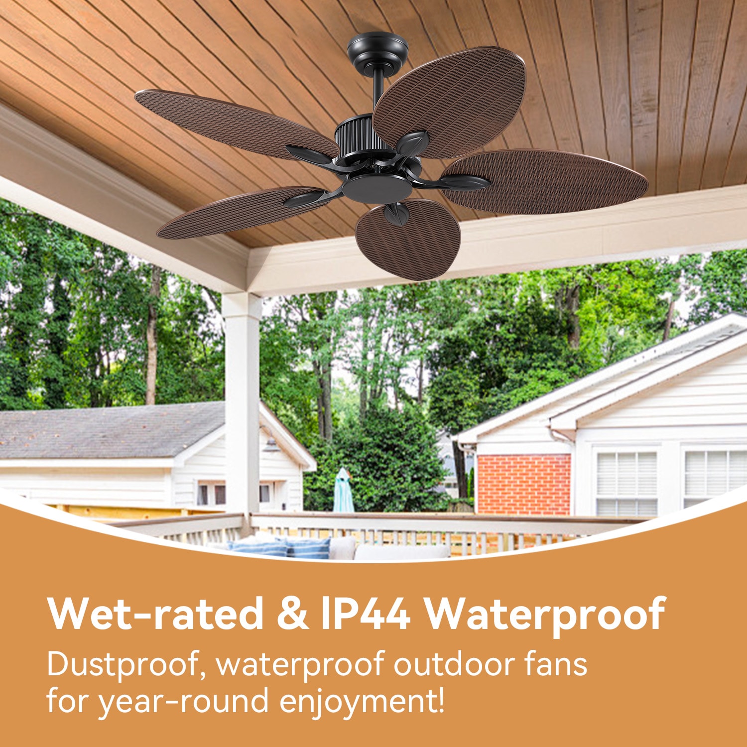 Gleam Flare GF-2428-52BR-WD Ceiling-Fans - View #7