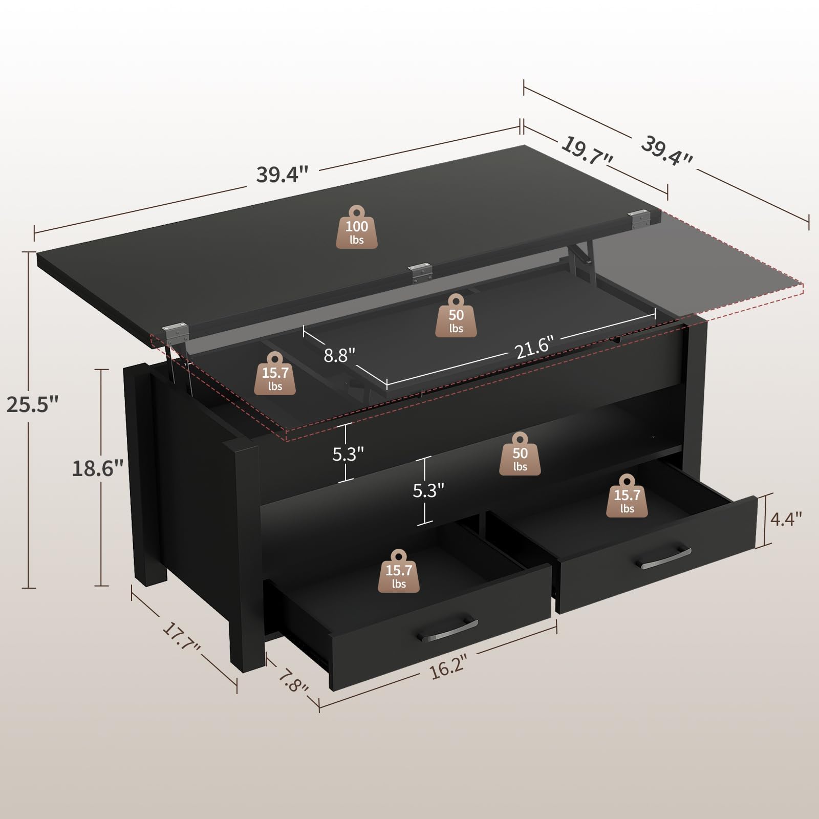 DEXSO ENCOREPHKBA18705 End-Tables - View #3