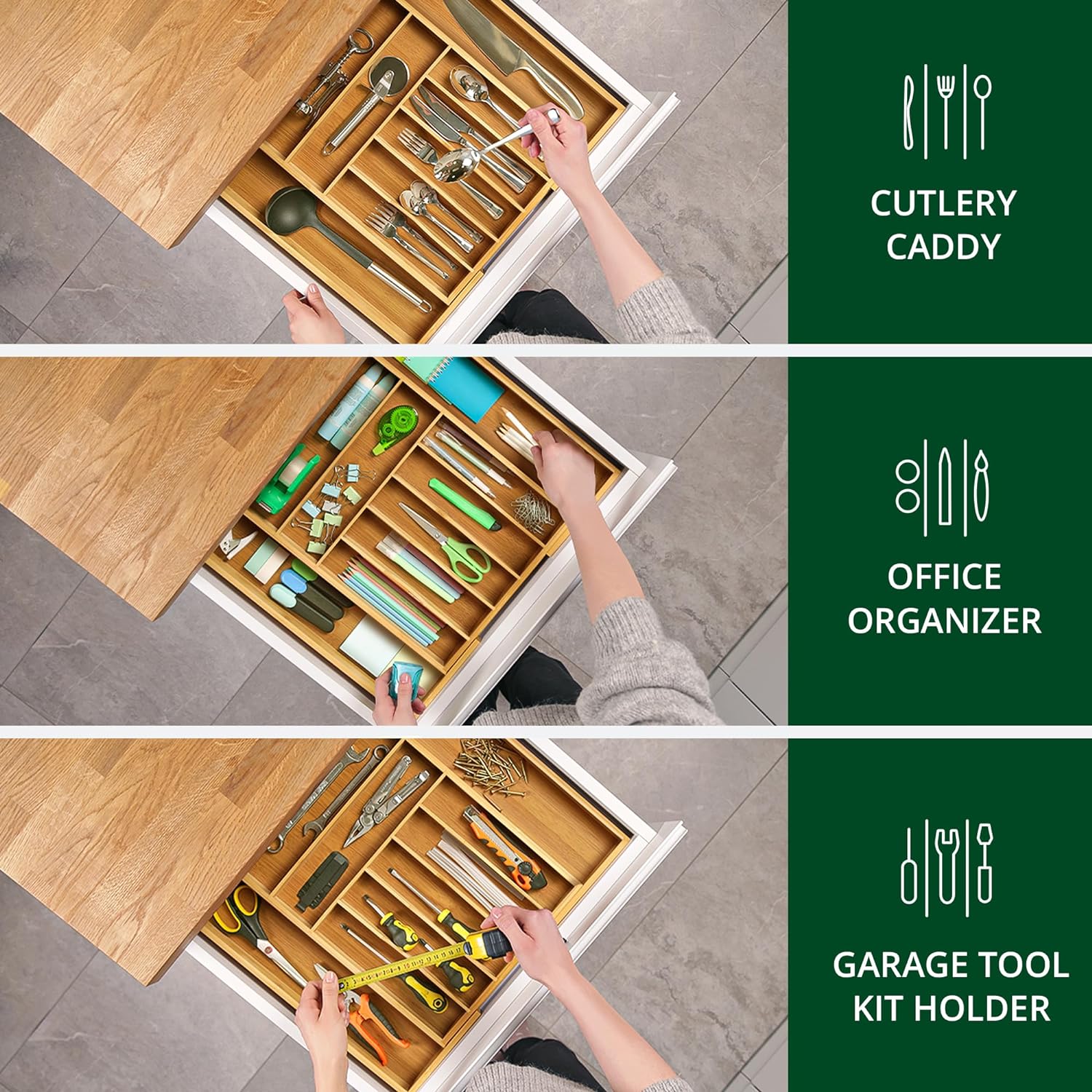 ROYAL CRAFT WOOD RCW-KITDRAW Drawer-Organizers - View #8