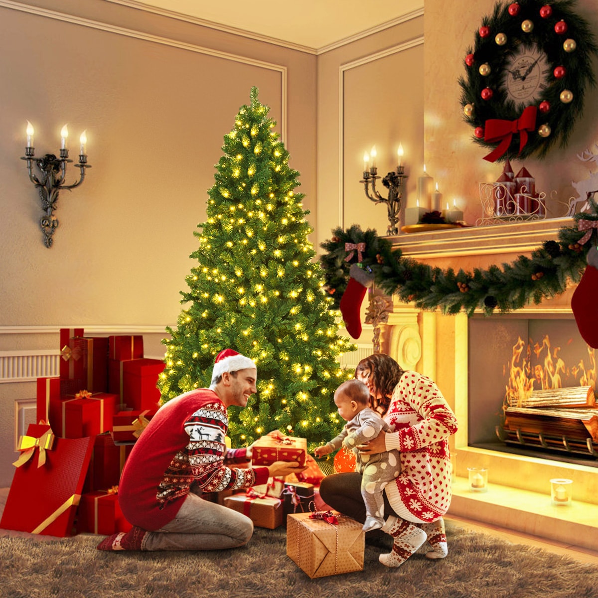 Costway CM20639 Artificial-Christmas-Trees - View #9