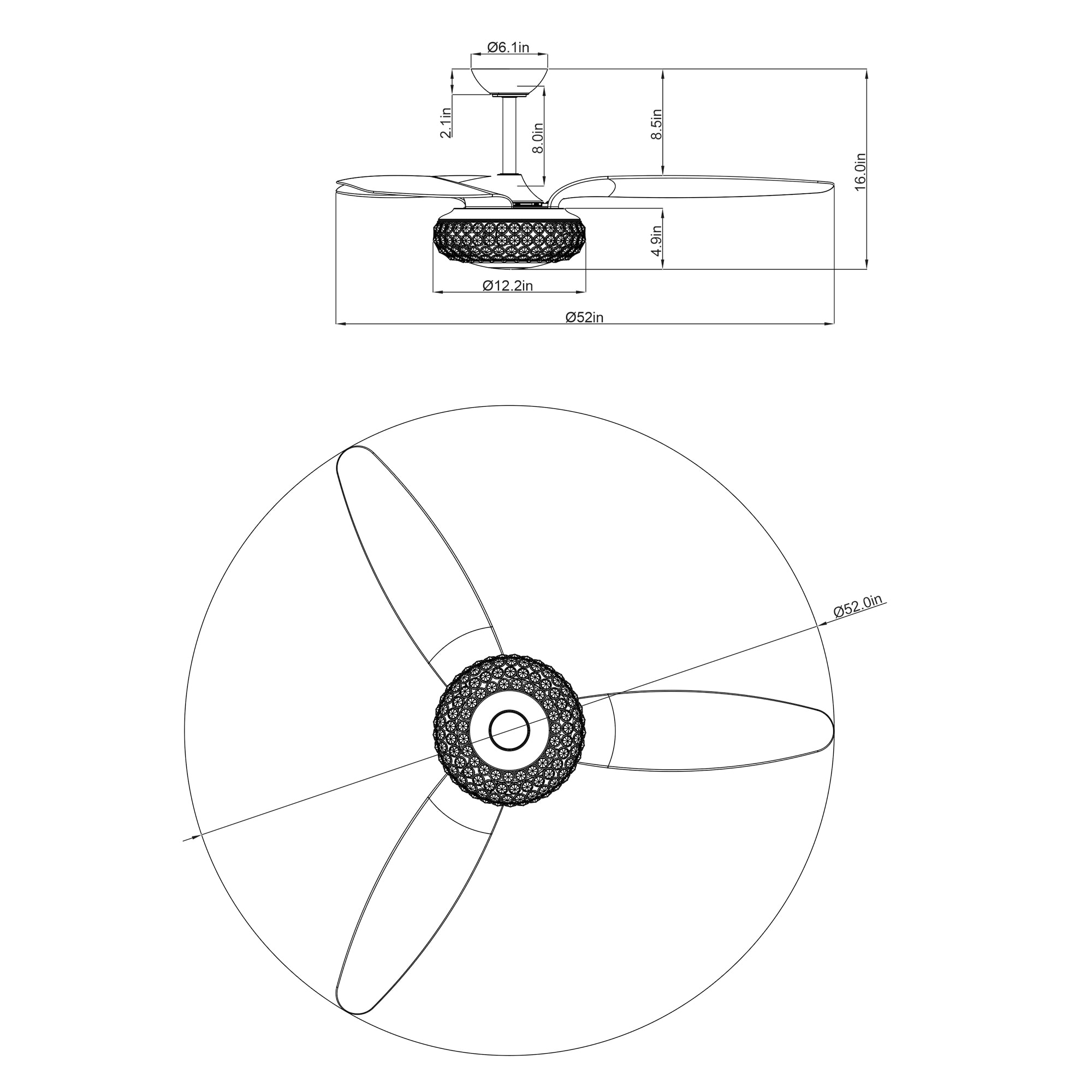 Parrot Uncle F6168110V Ceiling-Fans - View #11