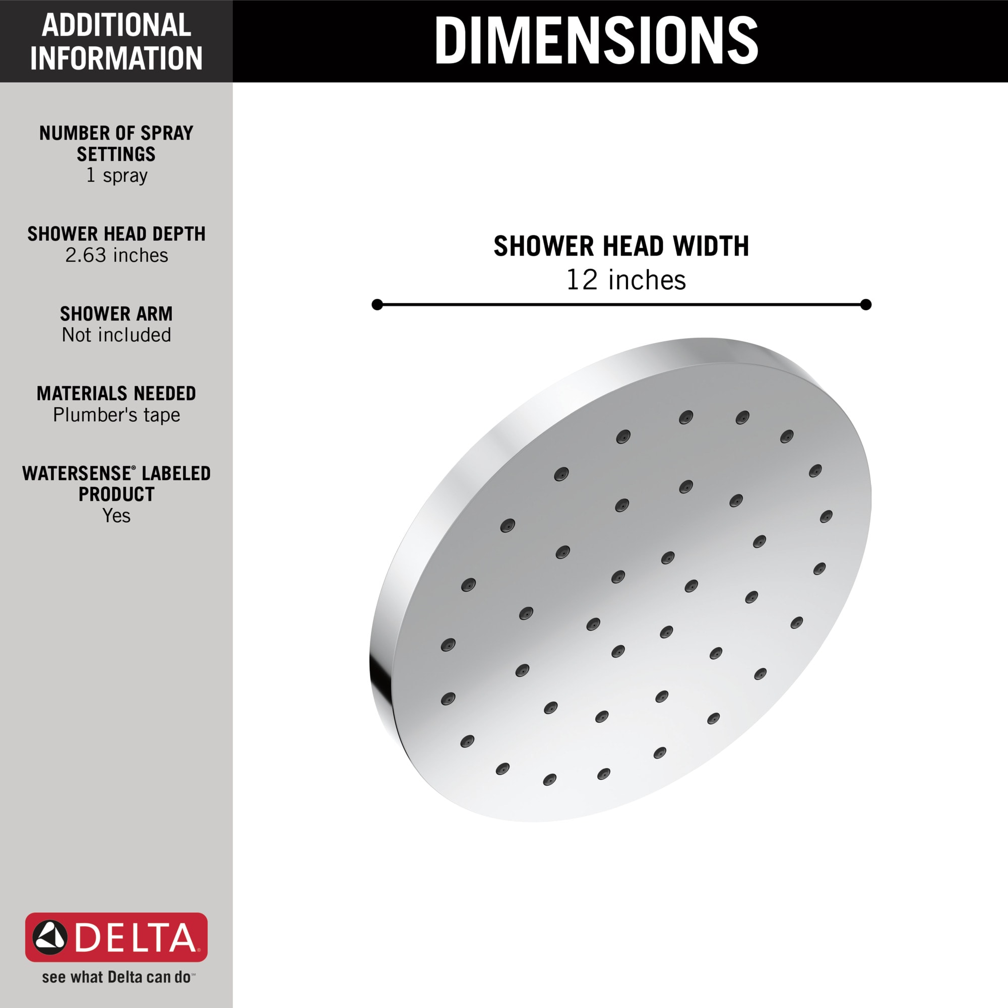 Delta 52160-RB25 Fixed-Showerhead - View #4