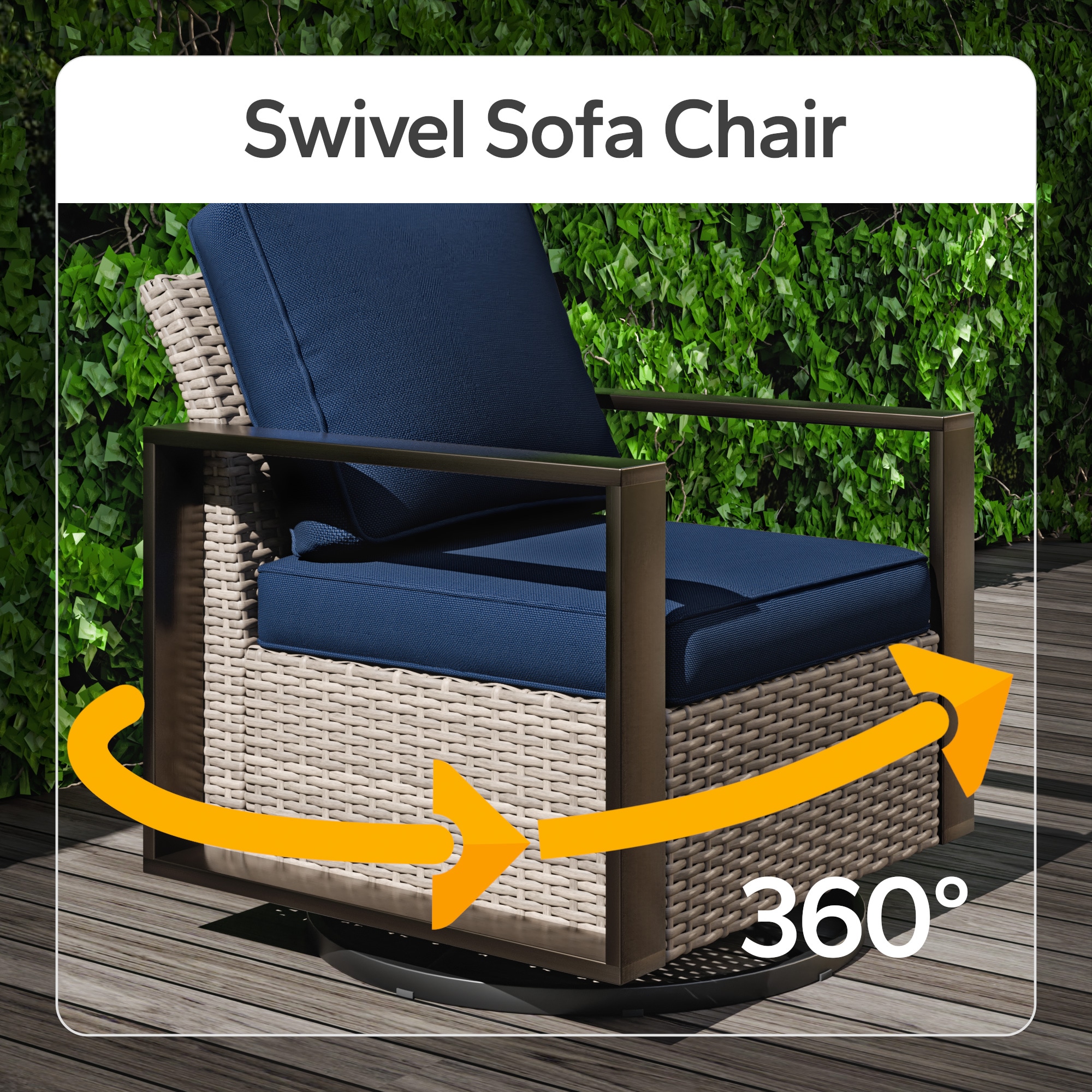 Gardenbee HGL-M28B-DKB Patio-Chairs - View #5