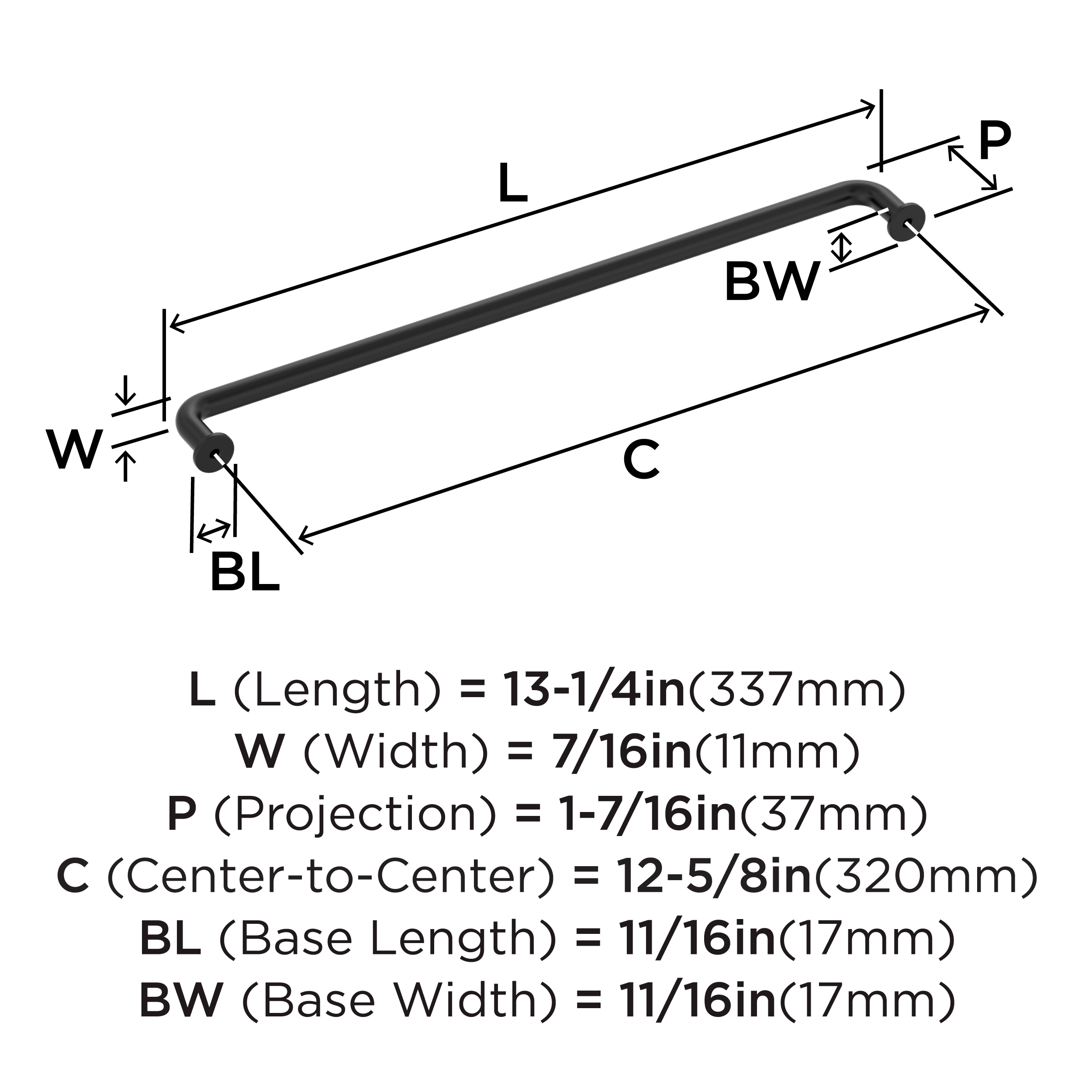 Amerock BP36966FB Cabinet-Pulls - View #3