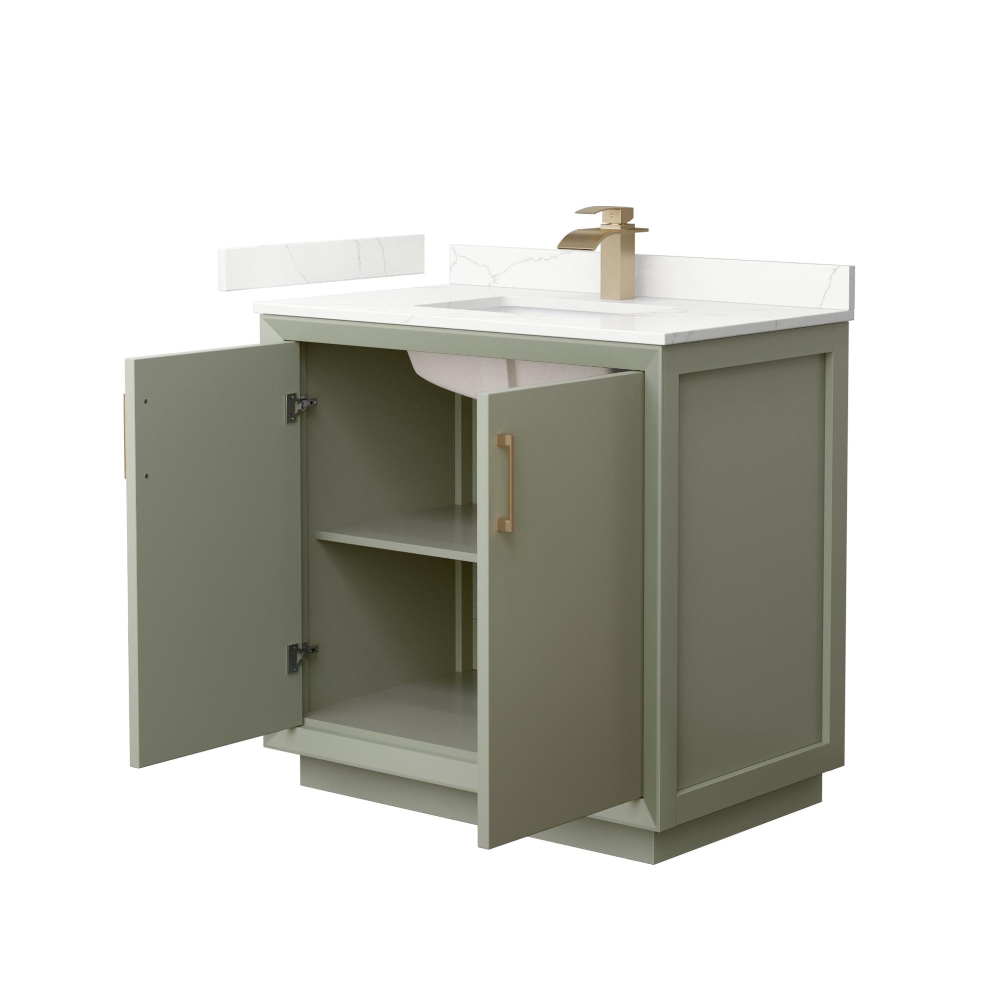 Wyndham Collection WCF414136SLZGTUNSMXX Bath-Vanity-Combo - View #2