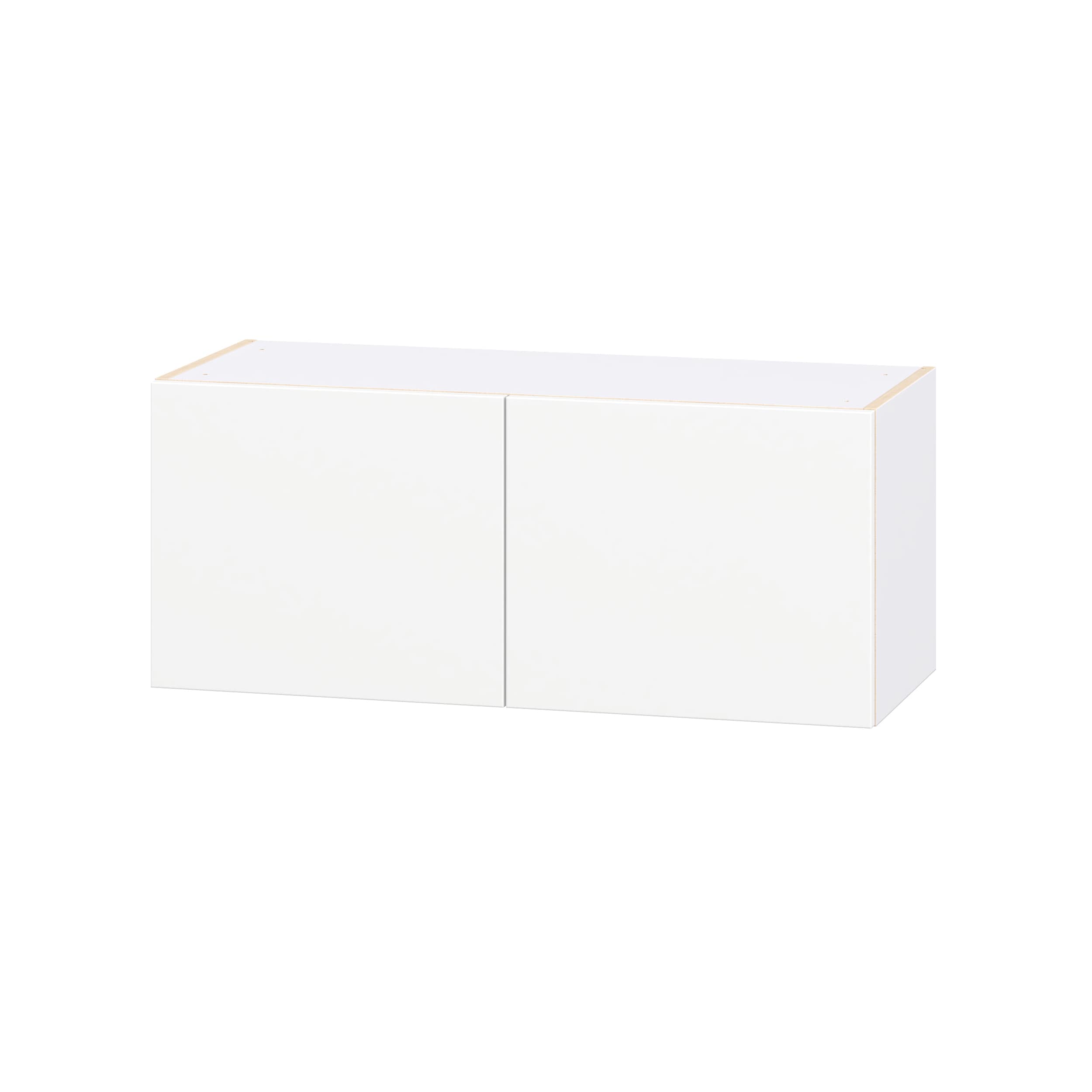 Hugo&Borg Lasalle 36-in W x 15-in H x 14.75-in D Bright White Slab Laminate Wall Fully Assembled Cabinet Flat Panel Slab
