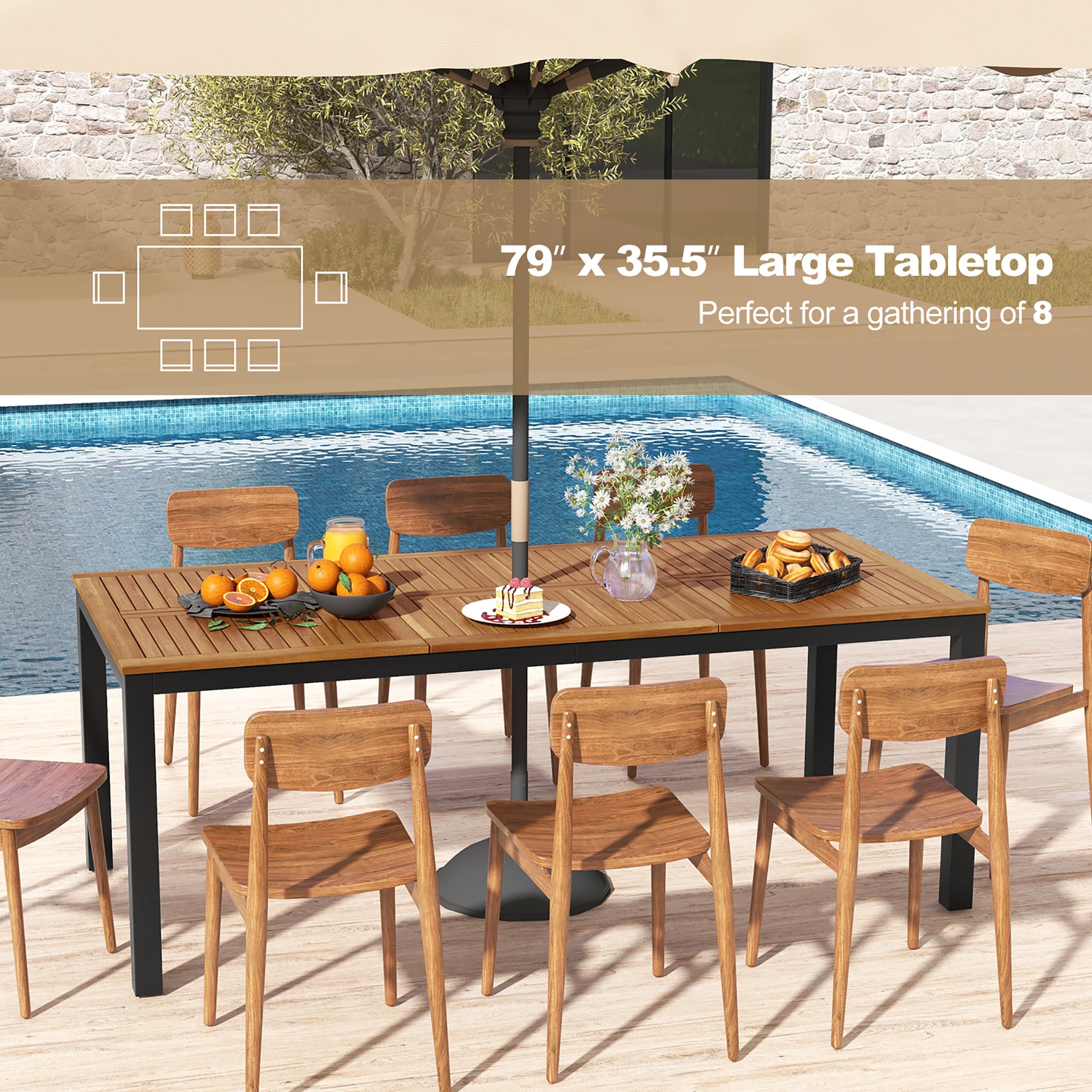 Costway LWS00069 Patio-Tables - View #5
