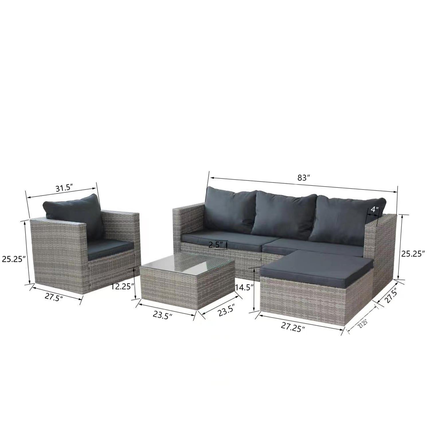 Bybafun YA6900009 Patio-Conversation-Sets - View #10
