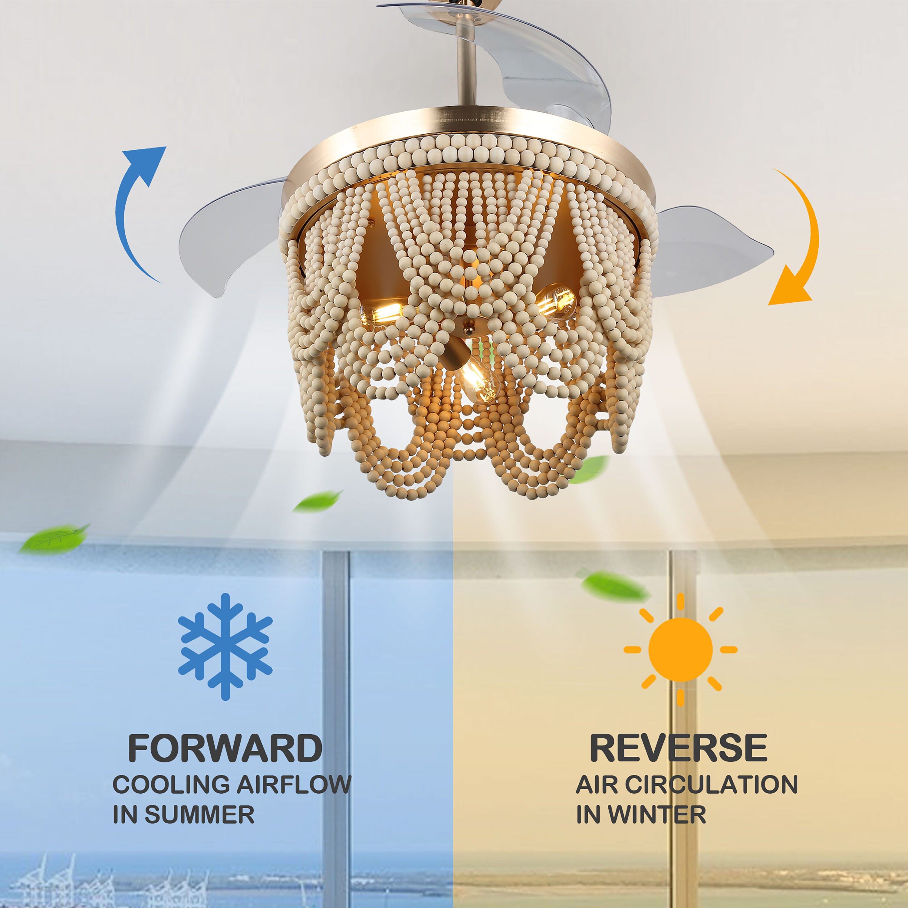 Oaks Decor DC4265-G Ceiling-Fans - View #10
