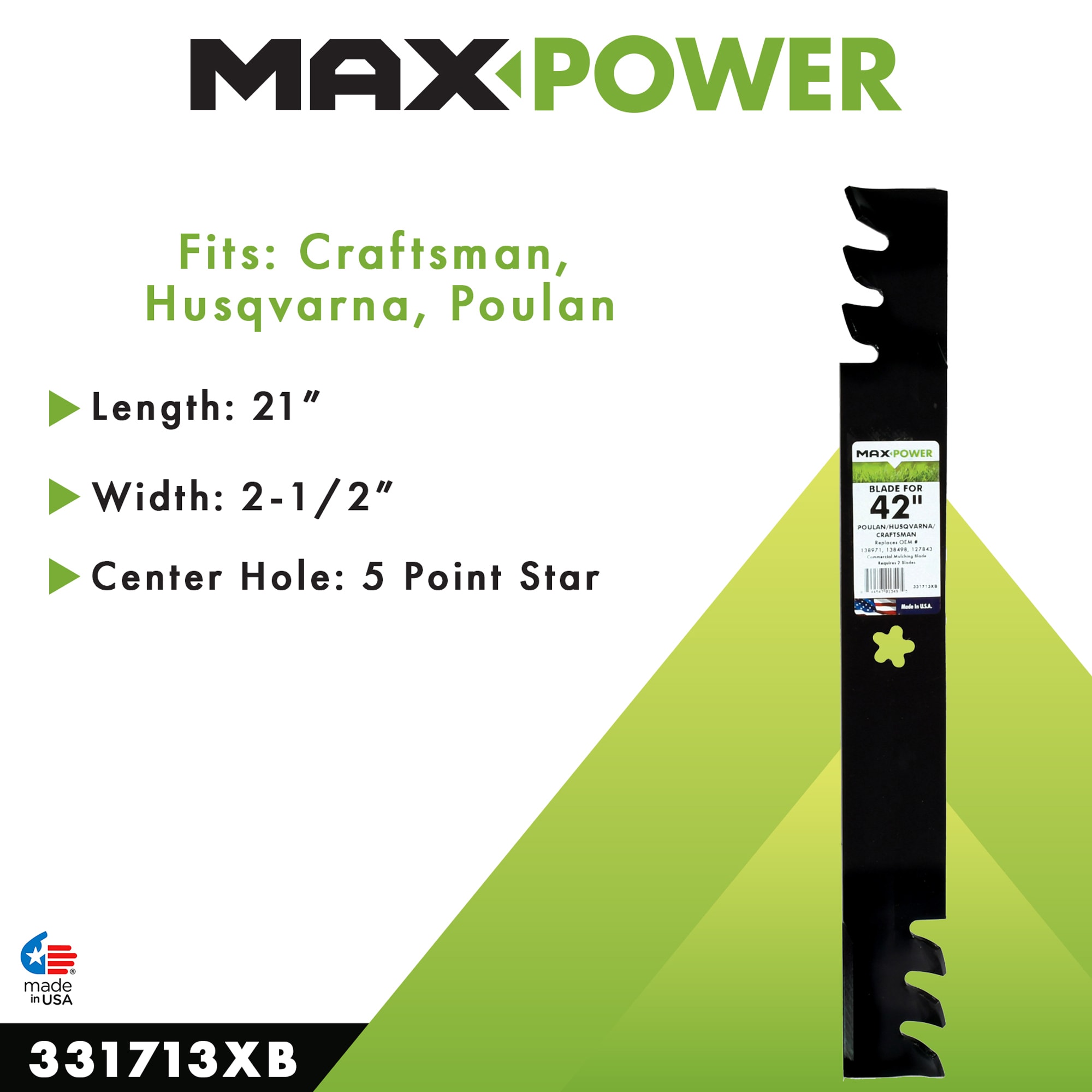 MaxPower 331713XB Ope-Mower-Blades - View #5