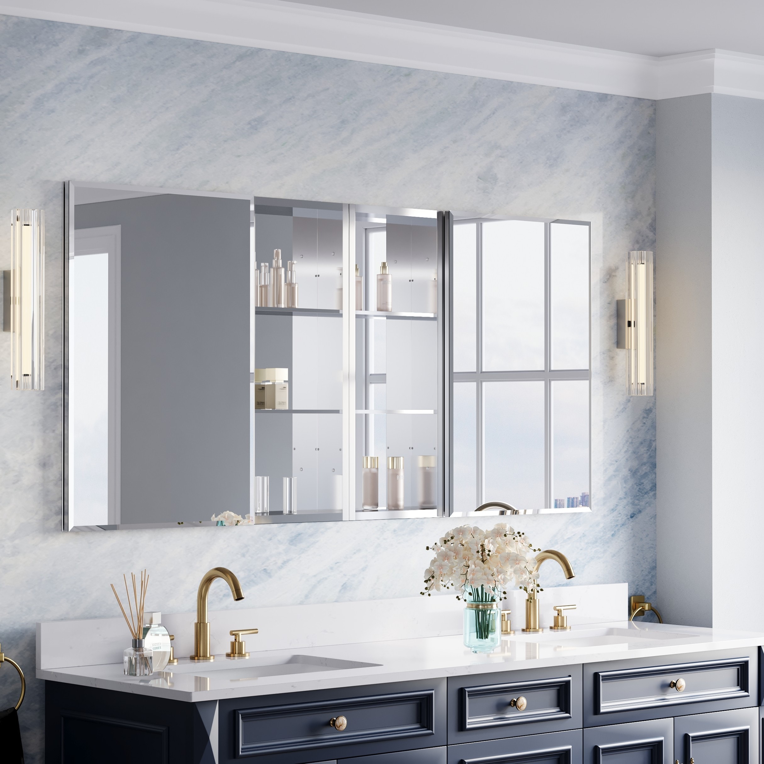 WELLFOR B20L30MC30MCB20R Bathroom-Wall-Cabinets - View #5