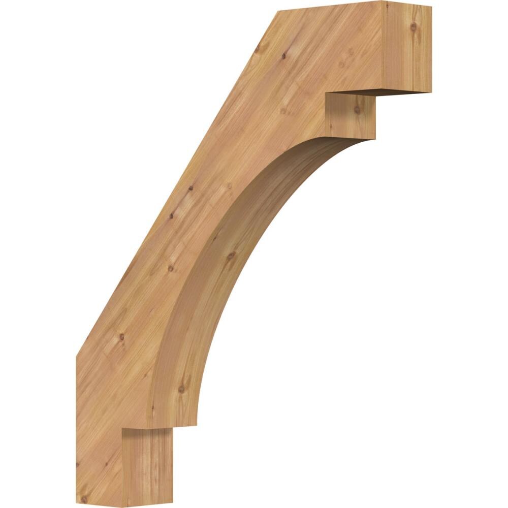 Ekena Millwork BRC06X30X36MRC00SWR 5-1/2-in x 30-in x 36-in Western Red Cedar Unfinished Wood Merced Smooth Knee Brace