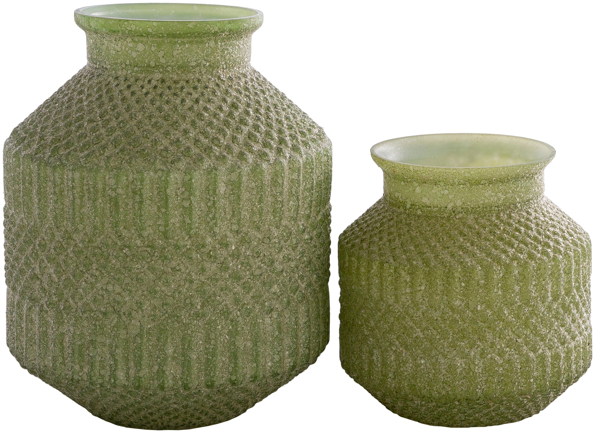 Livabliss CTA002-SET Green Glass Modern Vase