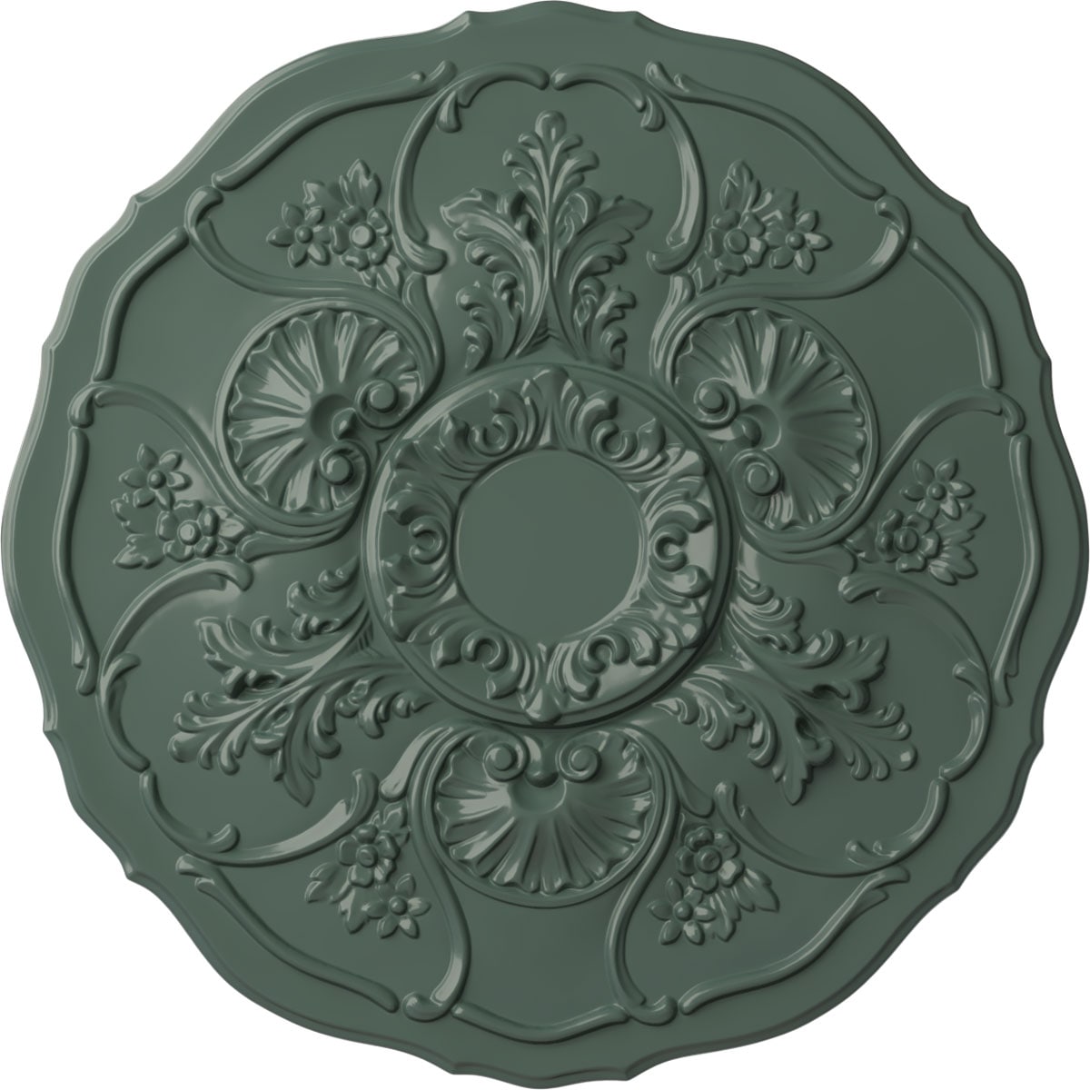 Ekena Millwork CM22CNCBF Cornelia 22.5-in W x 22.5-in L Painted Cloud Burst Polyurethane Whole Ceiling Medallion