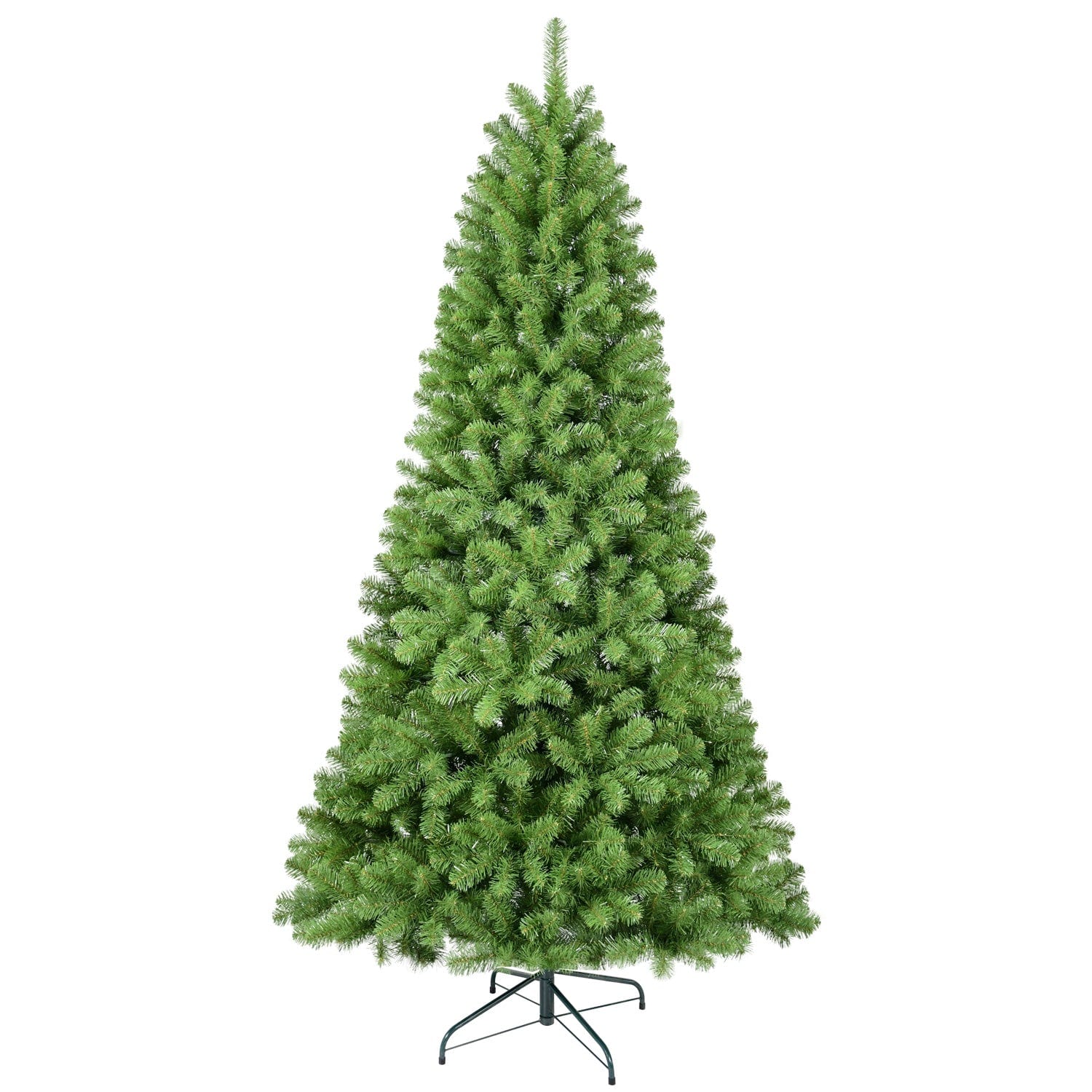 Tatayosi T337833 6ft Christmas Tree with Memory Wire 760 Tips Hinged Artificial PVC Tree Easy Setup Green Xmas Tree for Indoor Holiday Decoration