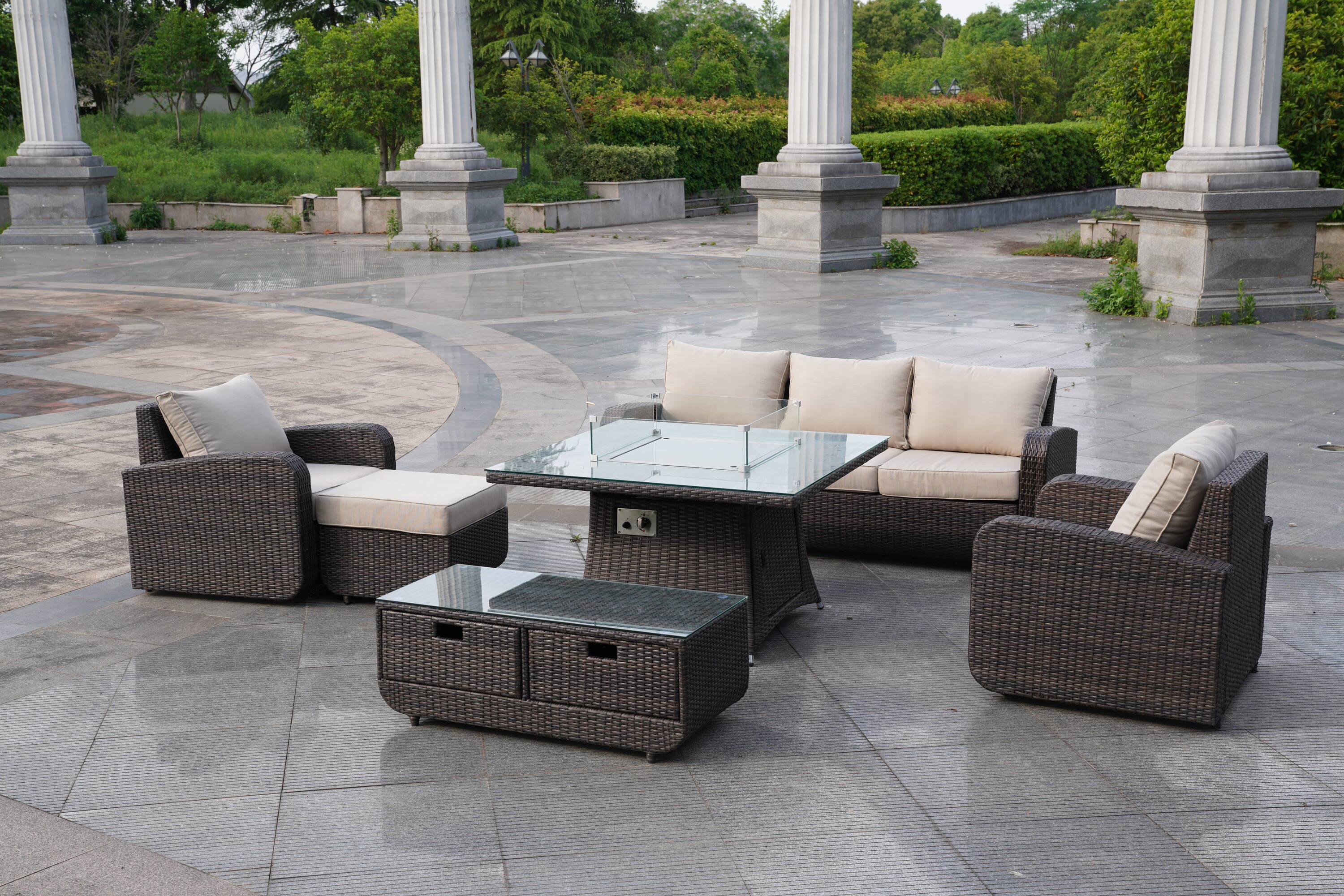 Direct Wicker DWG-1104&1515-BR Patio-Dining-Sets - View #7