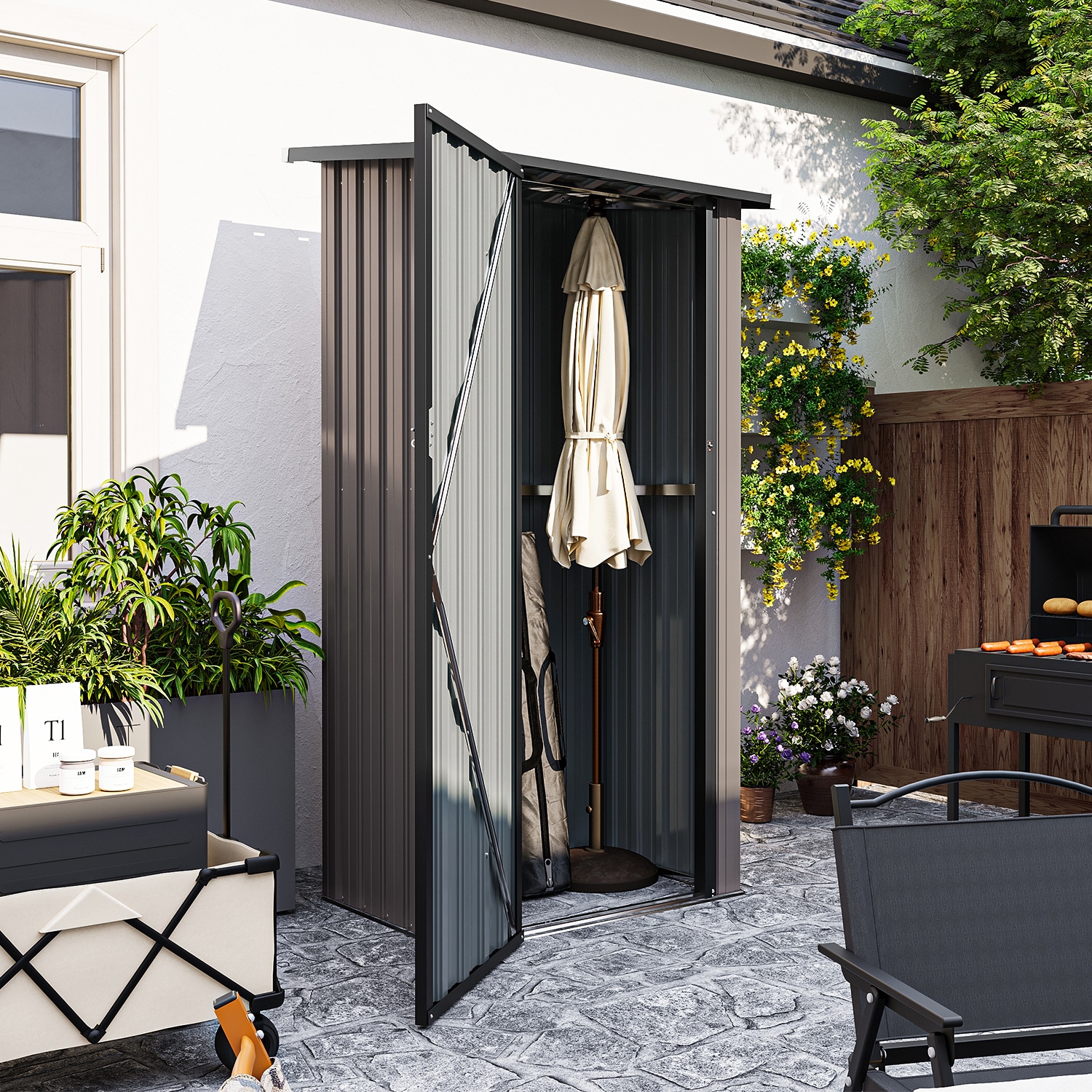 AOXUN AX-30521W Metal-Storage-Buildings-Sheds - View #8