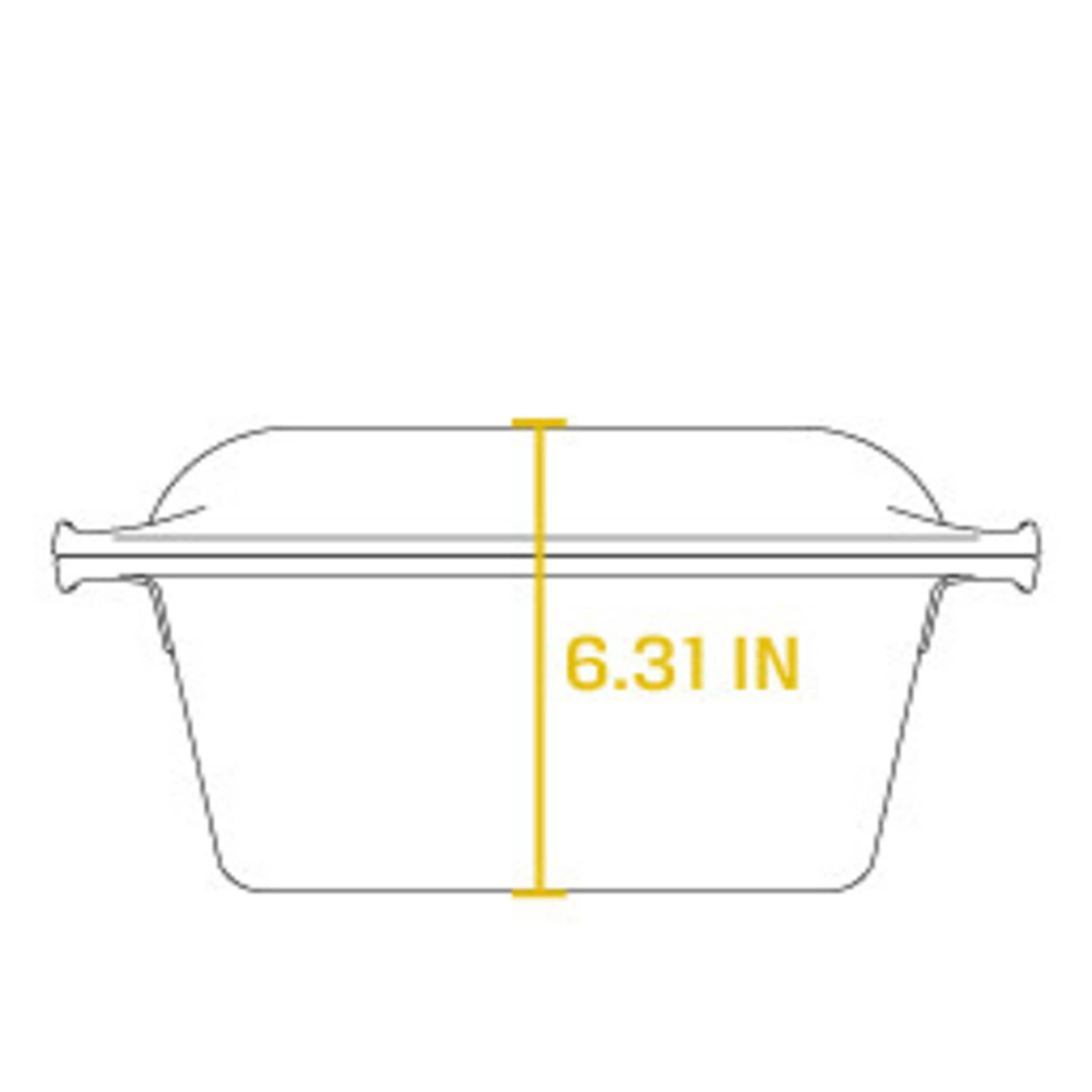 Lodge L8DD3 Cast Iron Double Dutch Oven, 5-Quart & Manufacturing Company  GL10 Tempered Glass Lid, 10.25, Clear