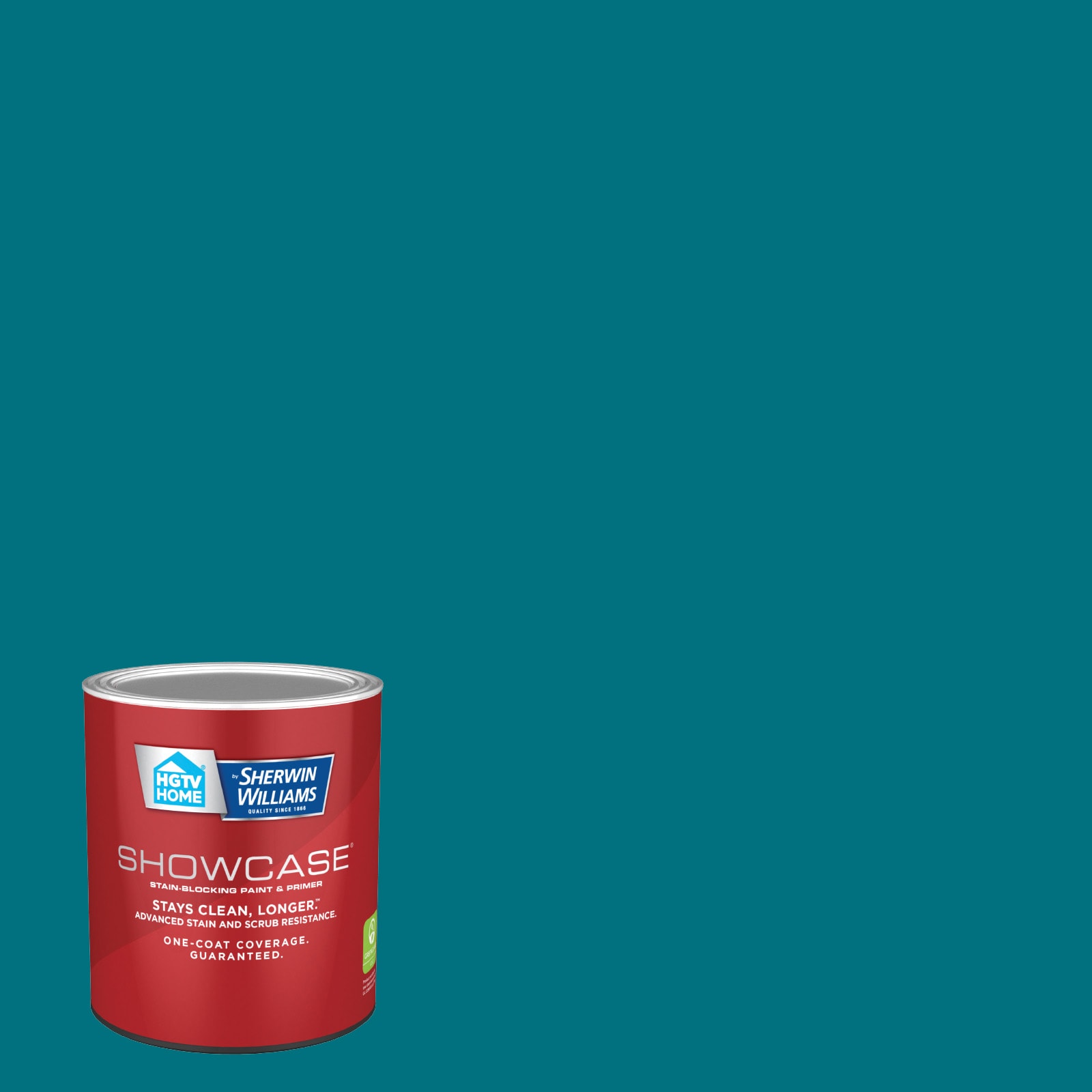 HGTV HOME by Sherwin-Williams HGSW1331-935227 Showcase Semi-gloss Blue Nile HGSW1331 Acrylic Interior Paint Paint + Primer ( 1-quart )