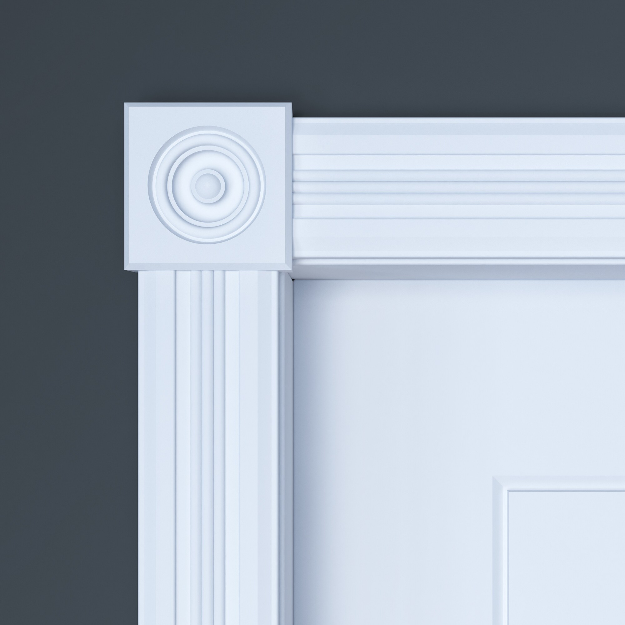 Ornamental Mouldings EV734CWHW rosettes - View #3