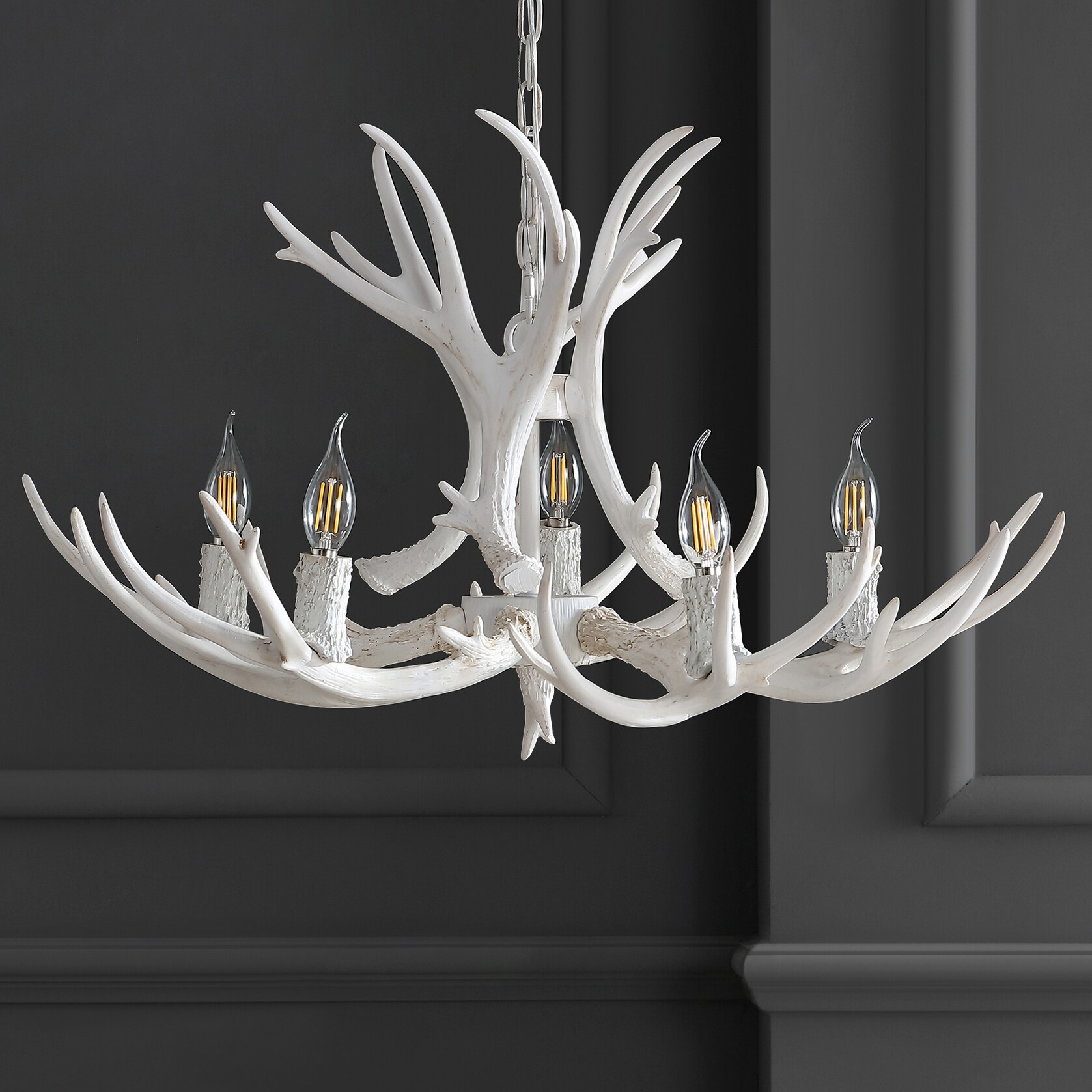 deer antler chandelier home depot