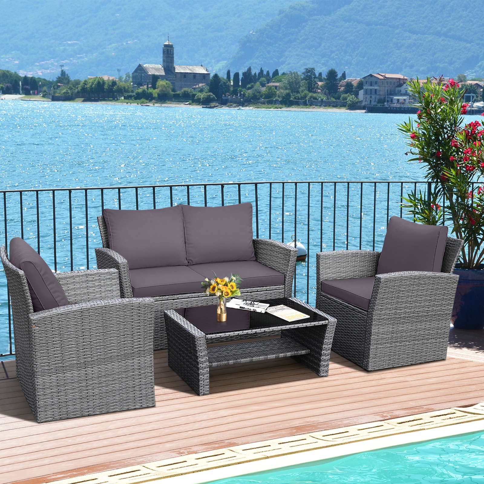 Forclover HBV-841AGR Patio-Conversation-Sets - View #8