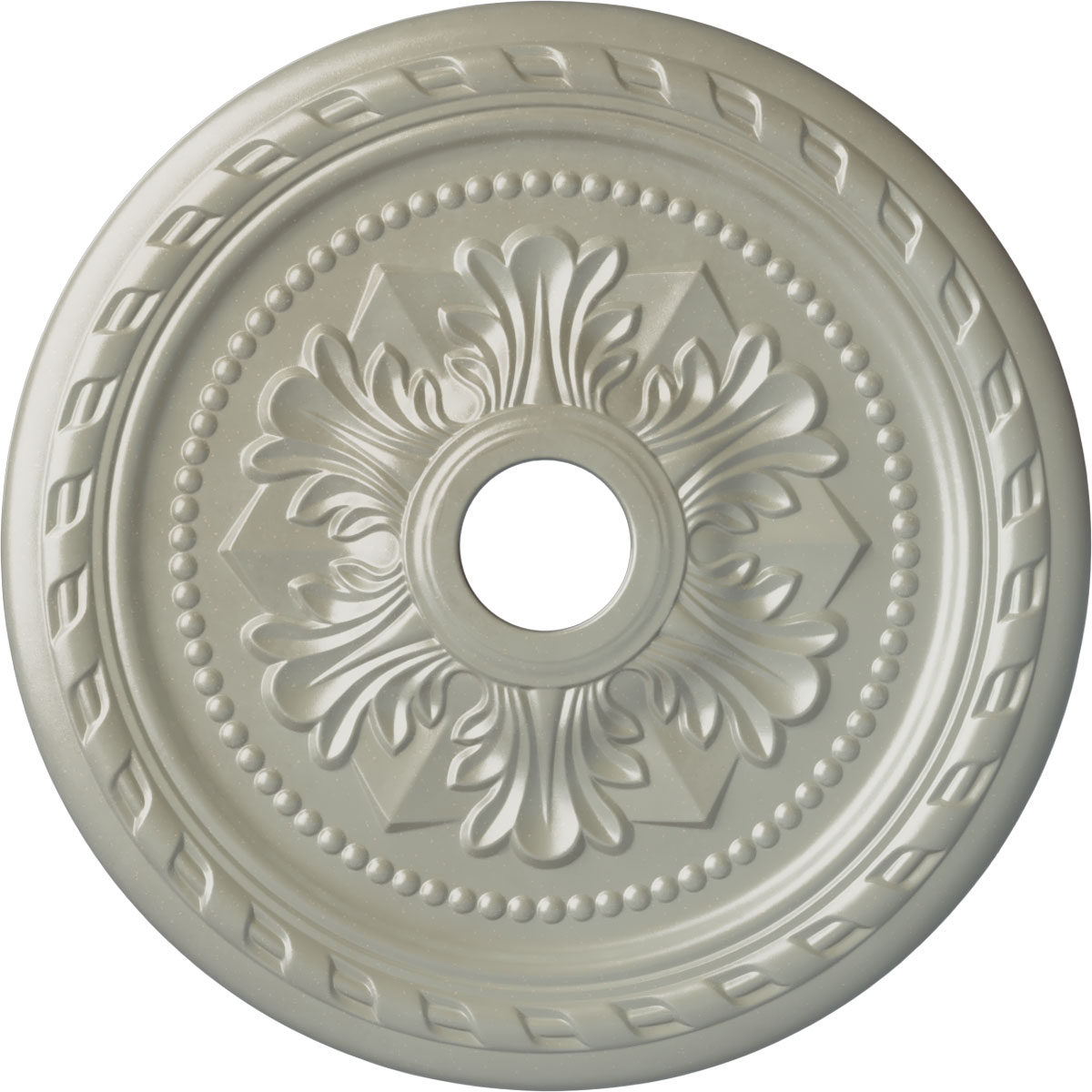 Ekena Millwork CM23PMFCS Palmetto 23.625-in W x 23.625-in L Painted Flash Copper Polyurethane Whole Ceiling Medallion