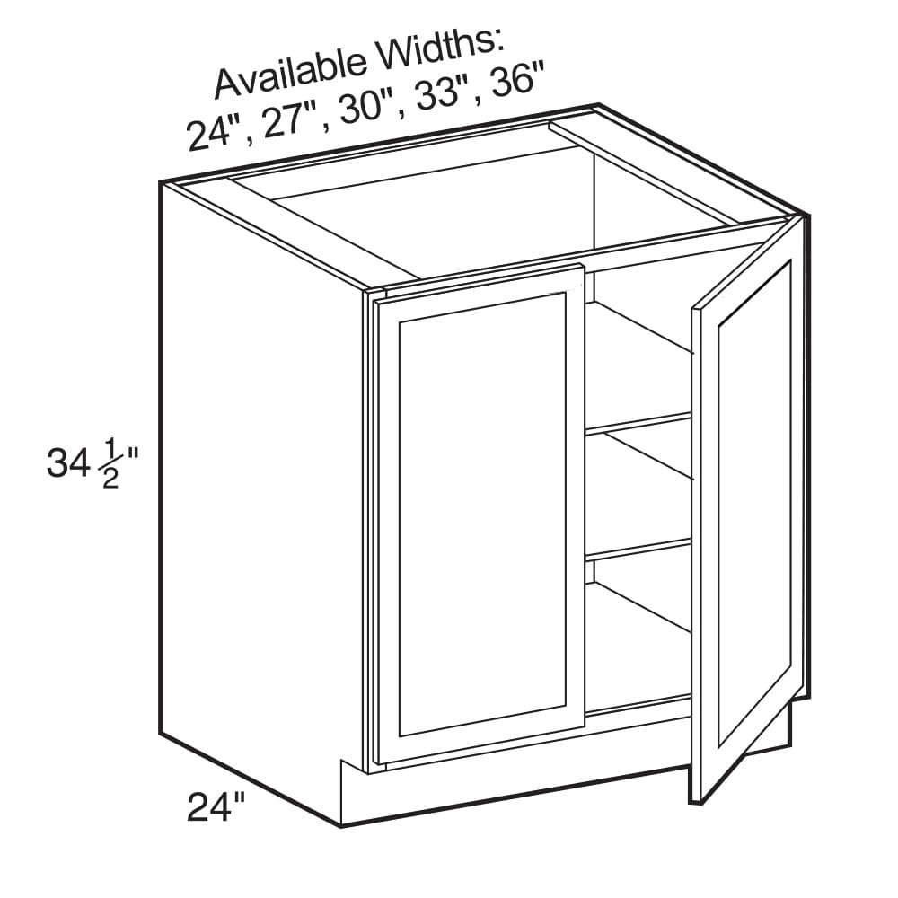 Luxxe Cabinetry Newhaven 27-in W x 34.5-in H x 24-in D Pure White Base ...