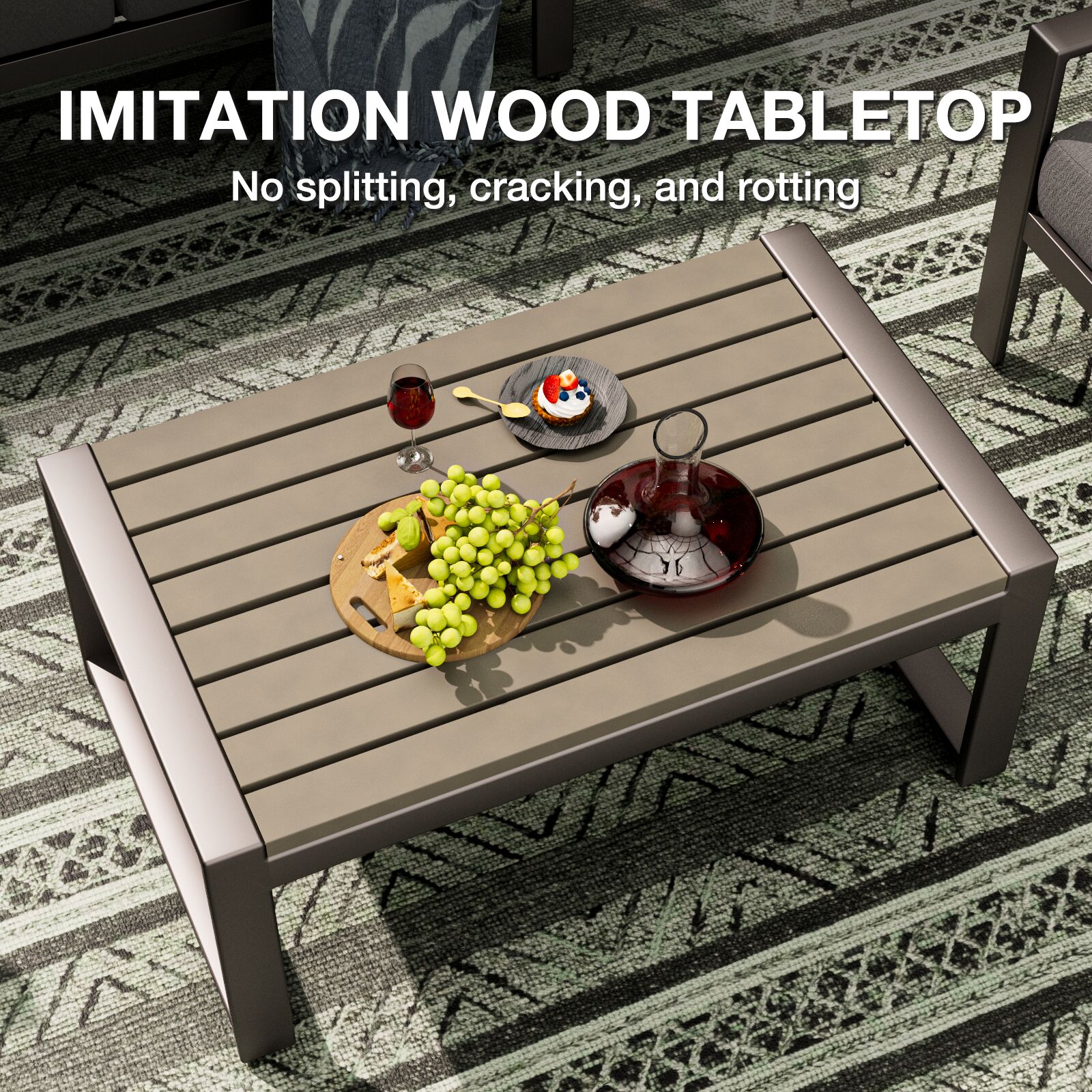 GARSING BOLOGNA SET-DK GREY Patio-Conversation-Sets - View #3