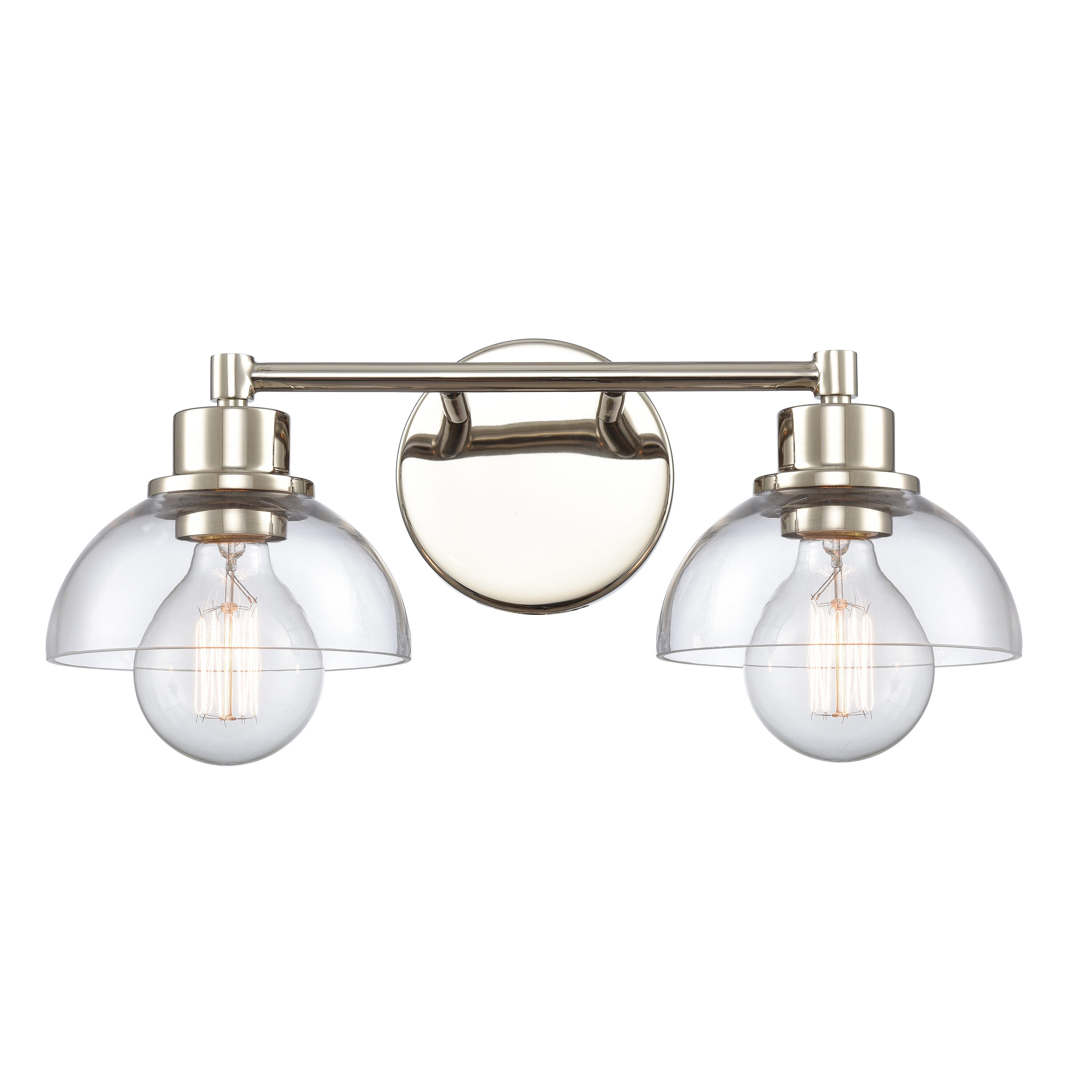 Westmore by ELK Lighting LW-202302010261 Spruce 16-in 2 -Light Polished Nickel Transitional Vanity light