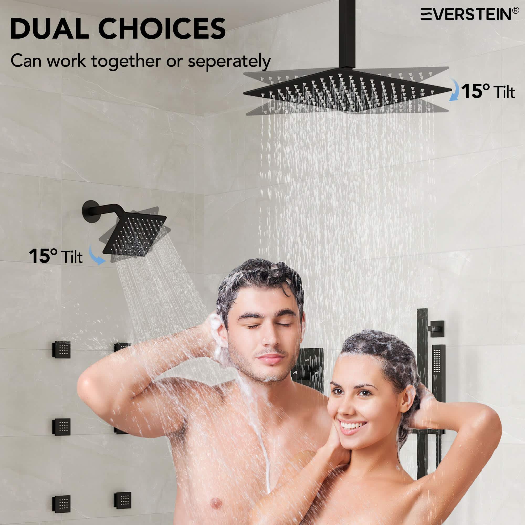 EVERSTEIN SFS-1031-BK16 Tub-Shower-Faucets - View #7